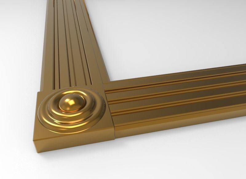 Carved Picture Frame 3D model_3