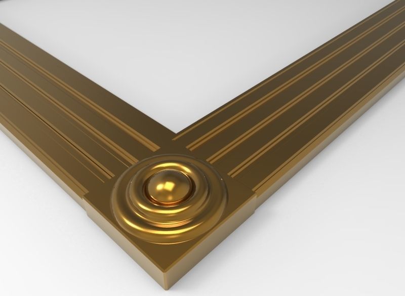 Carved Picture Frame 3D model_7