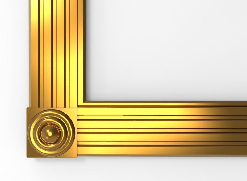 Carved Picture Frame 3D model_1
