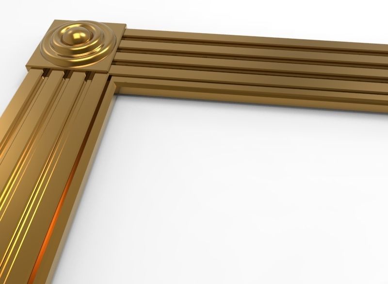 Carved Picture Frame 3D model_8