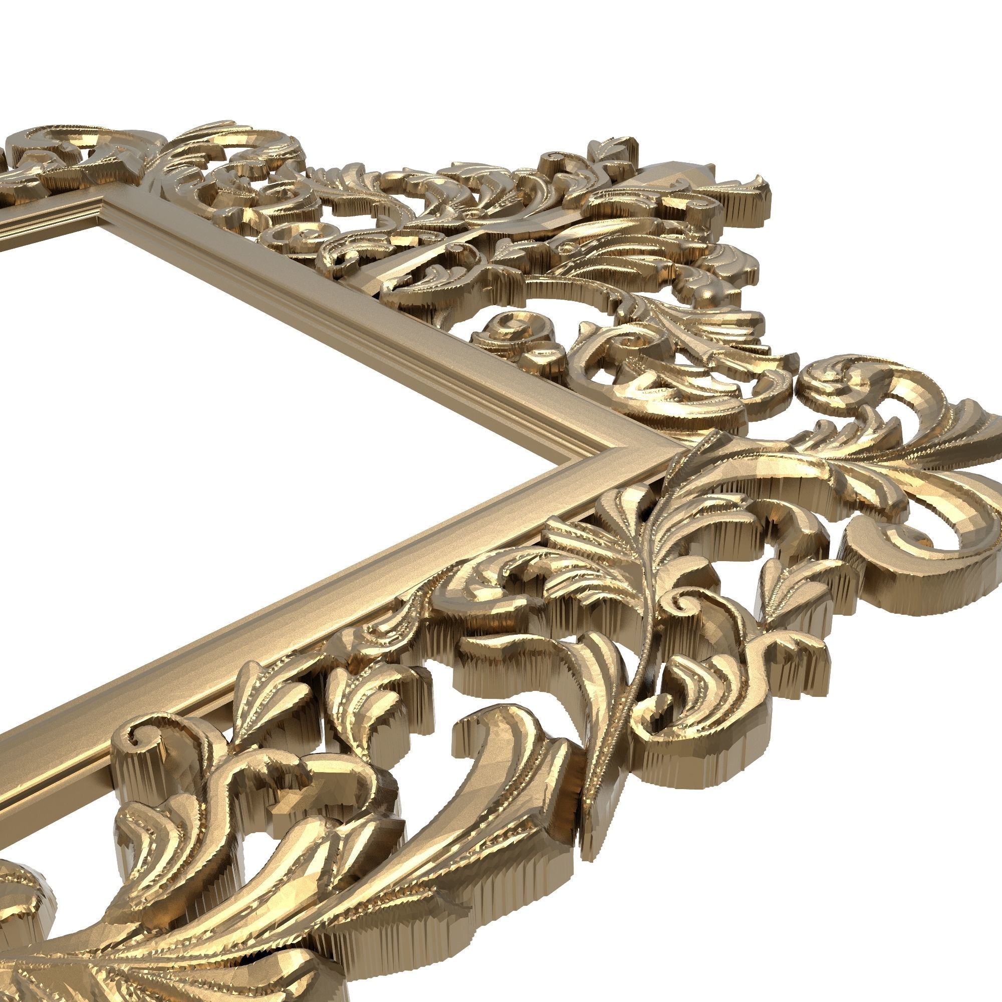 Carved Picture Frame 3D model_4