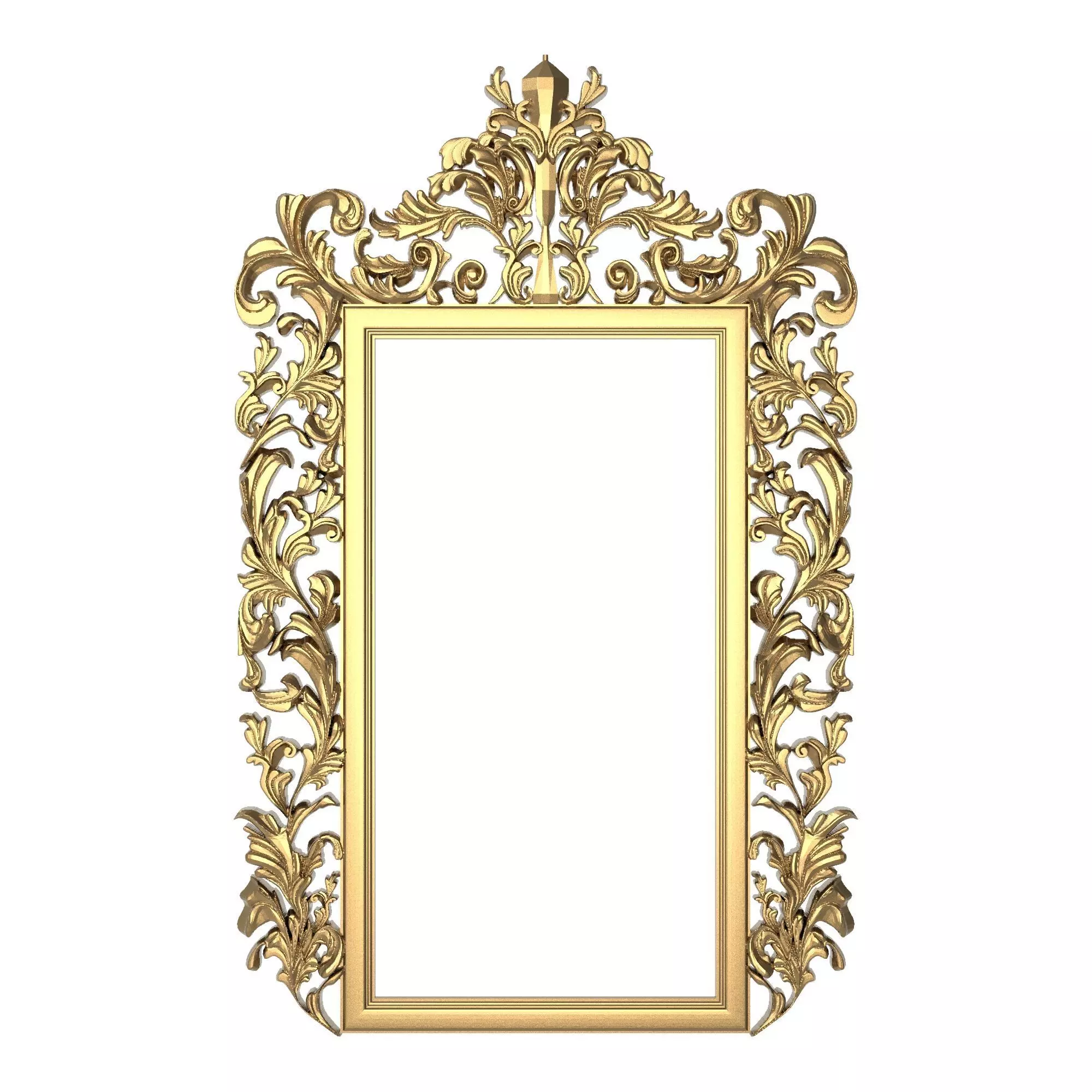 Carved Picture Frame 3D model_0