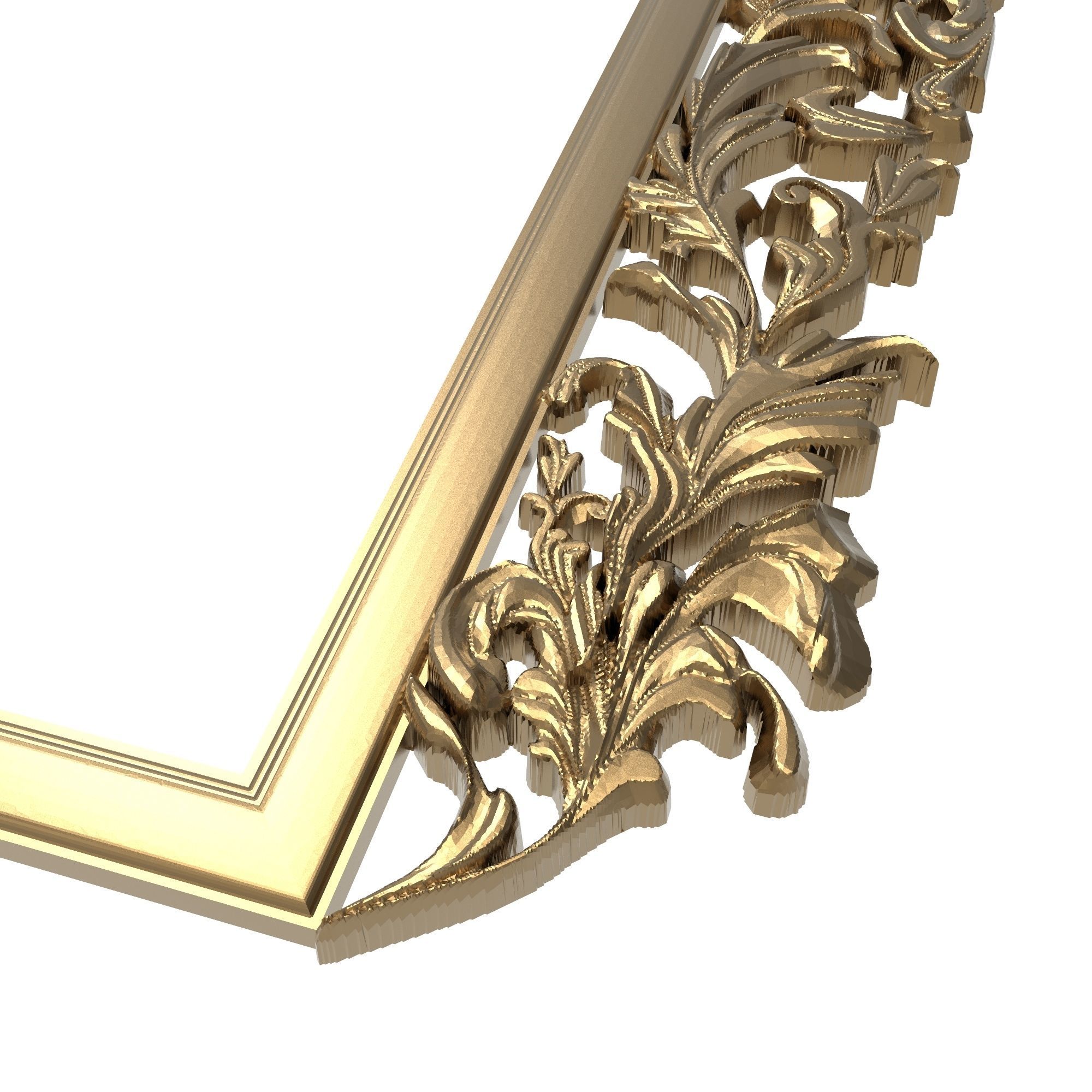 Carved Picture Frame 3D model_3
