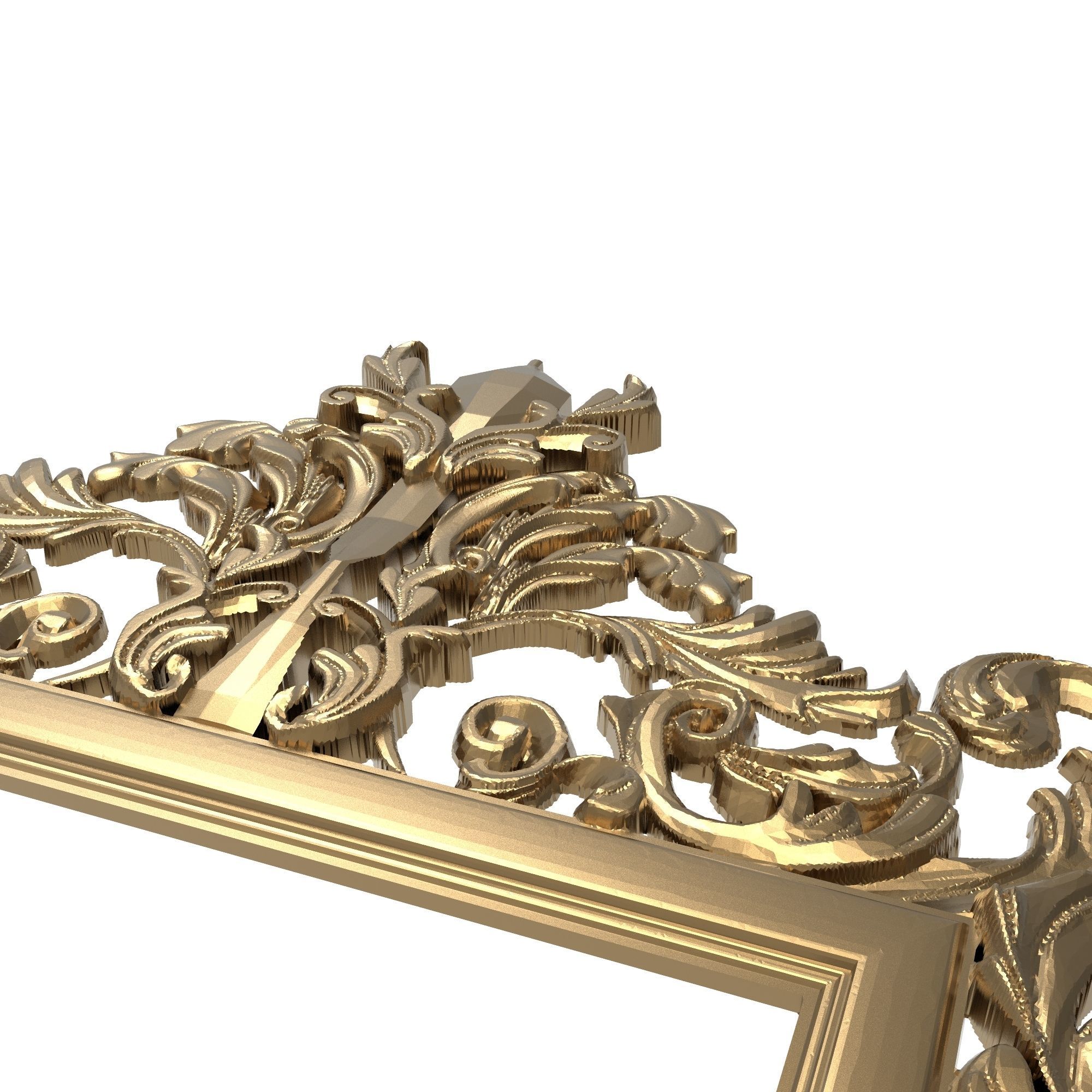 Carved Picture Frame 3D model_5