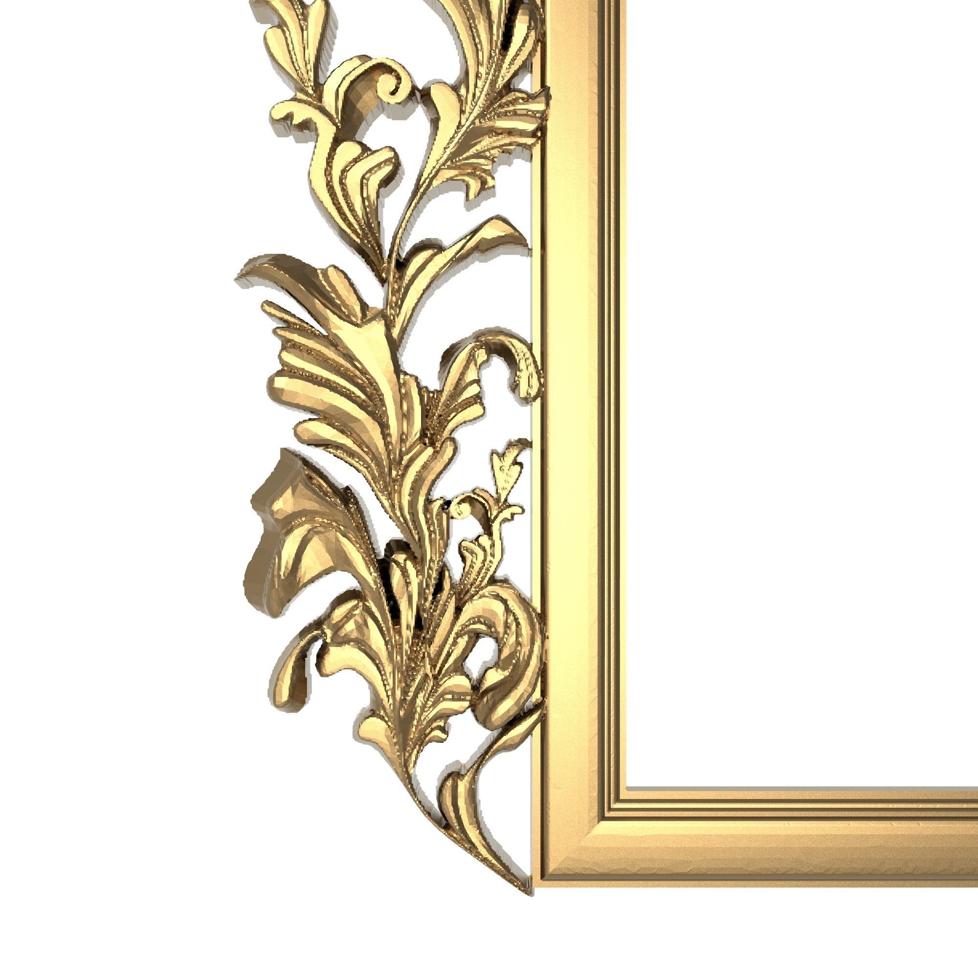 Carved Picture Frame 3D model_2