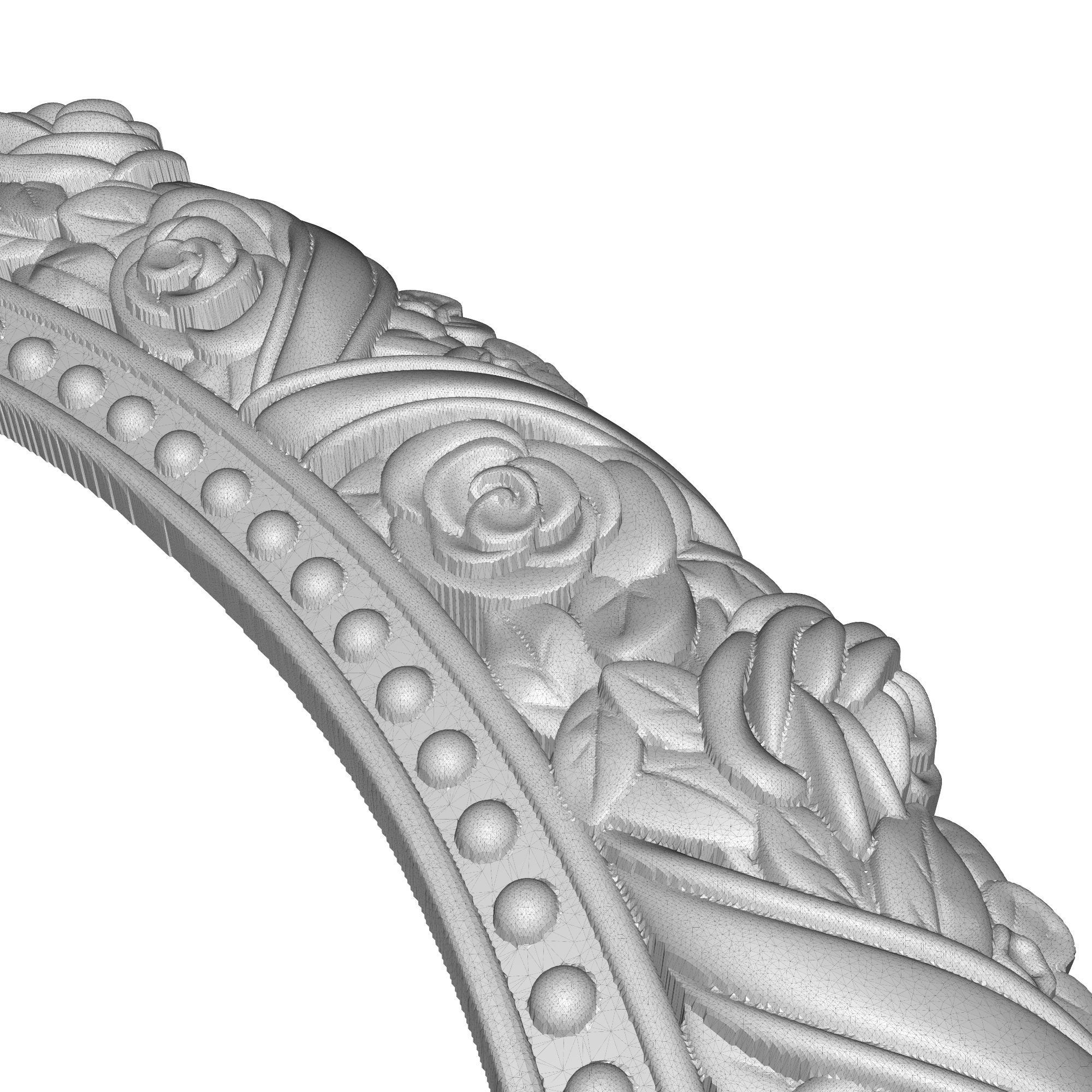 Carved Picture Frame 3D model_7