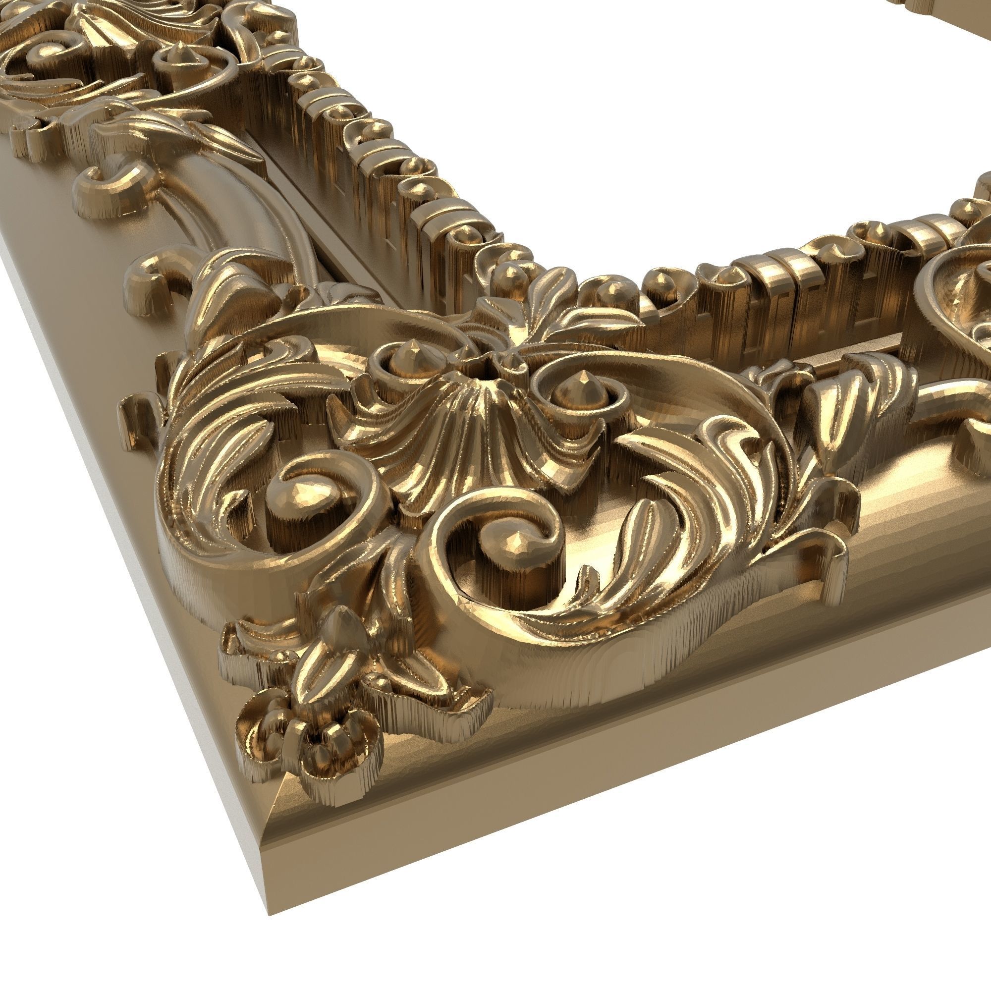 Carved Picture Frame 3D model_4