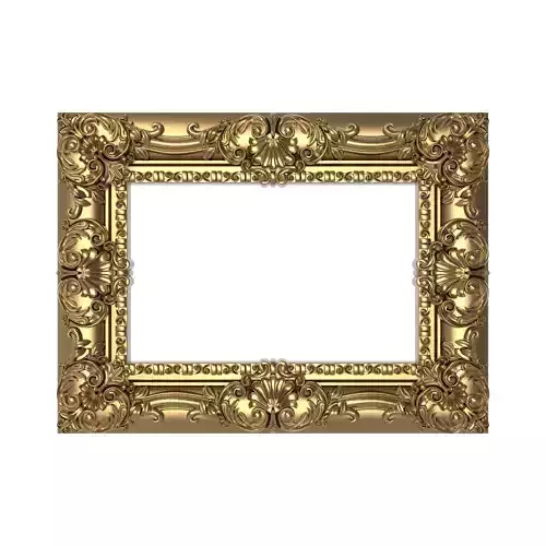 Carved Picture Frame 3D model