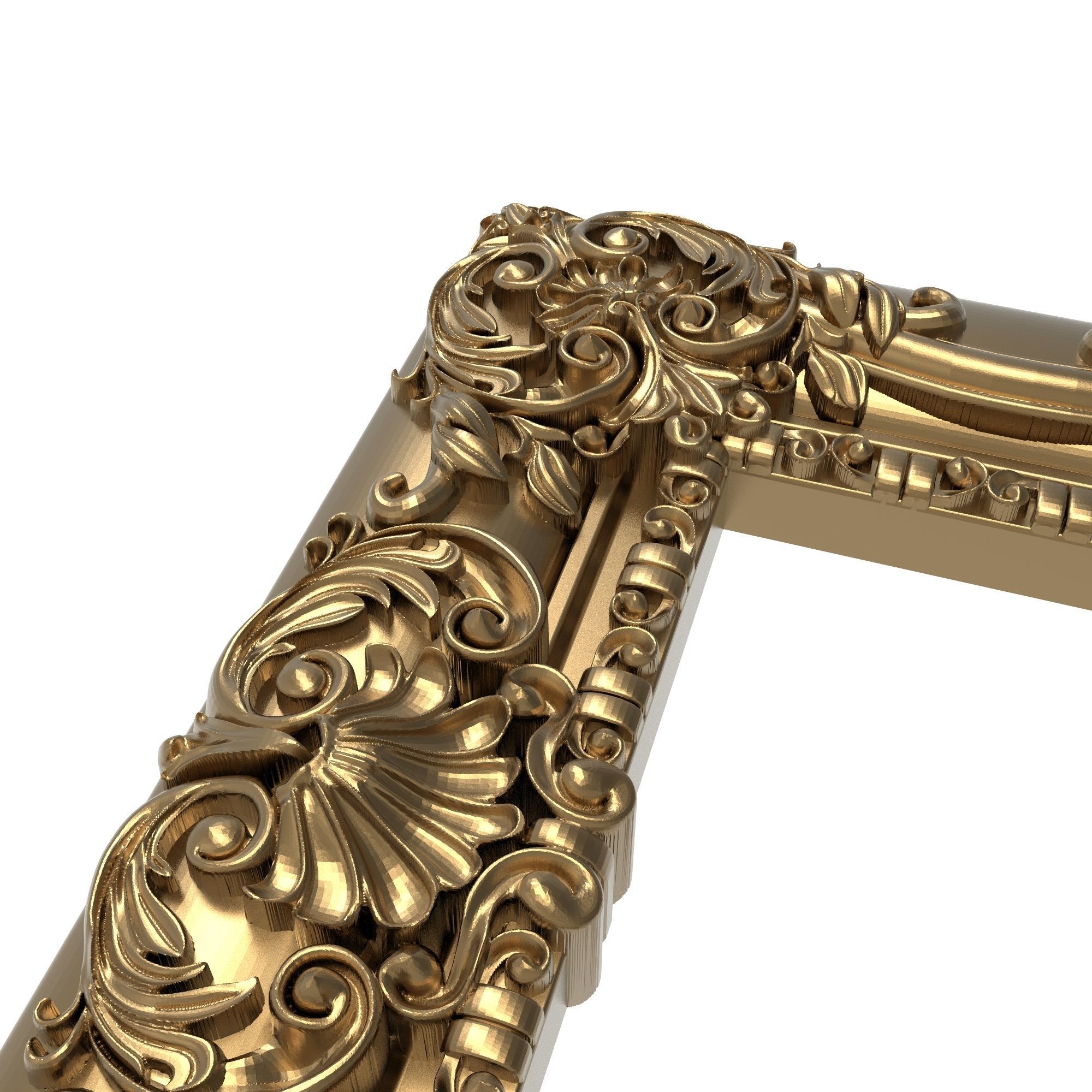 Carved Picture Frame 3D model_2