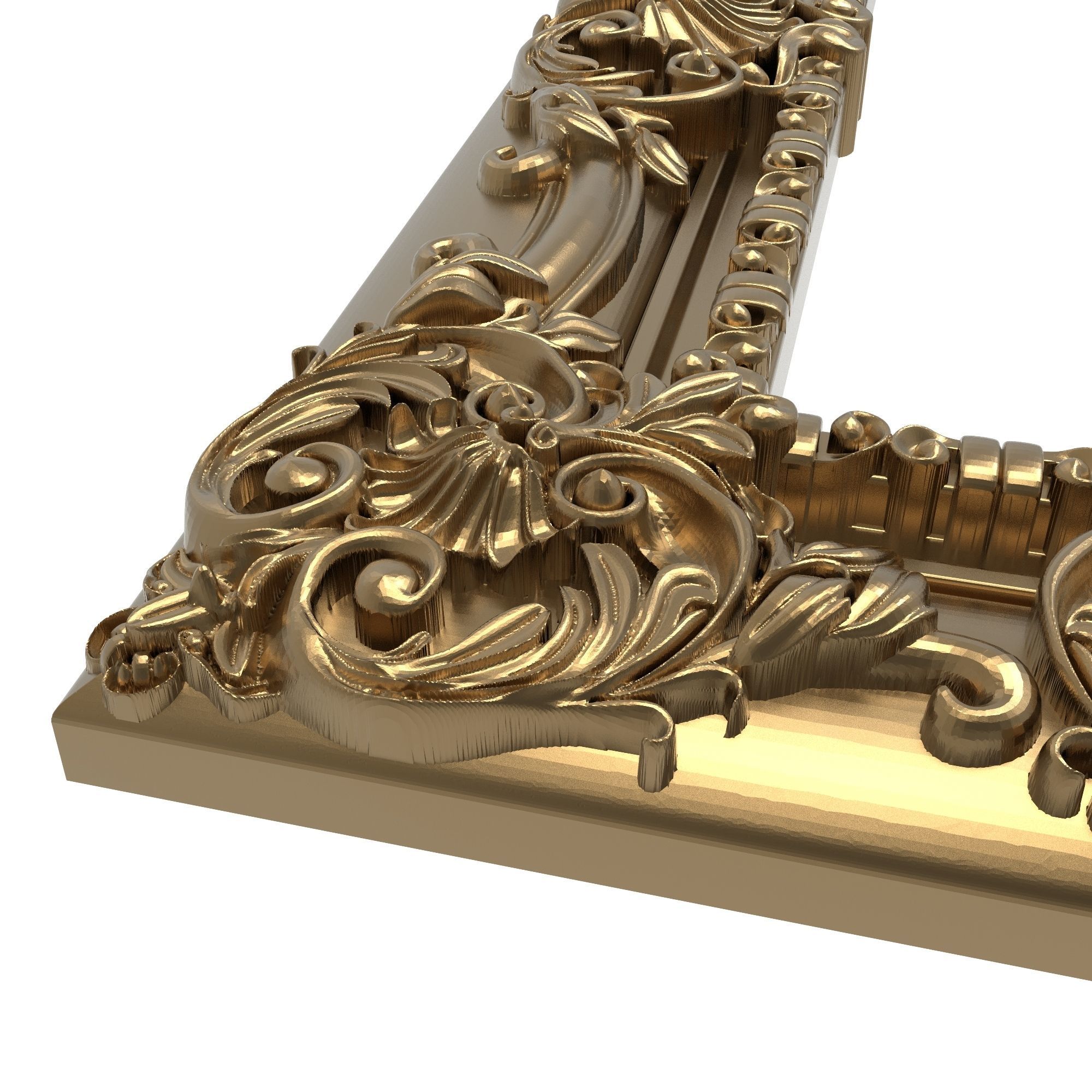 Carved Picture Frame 3D model_5
