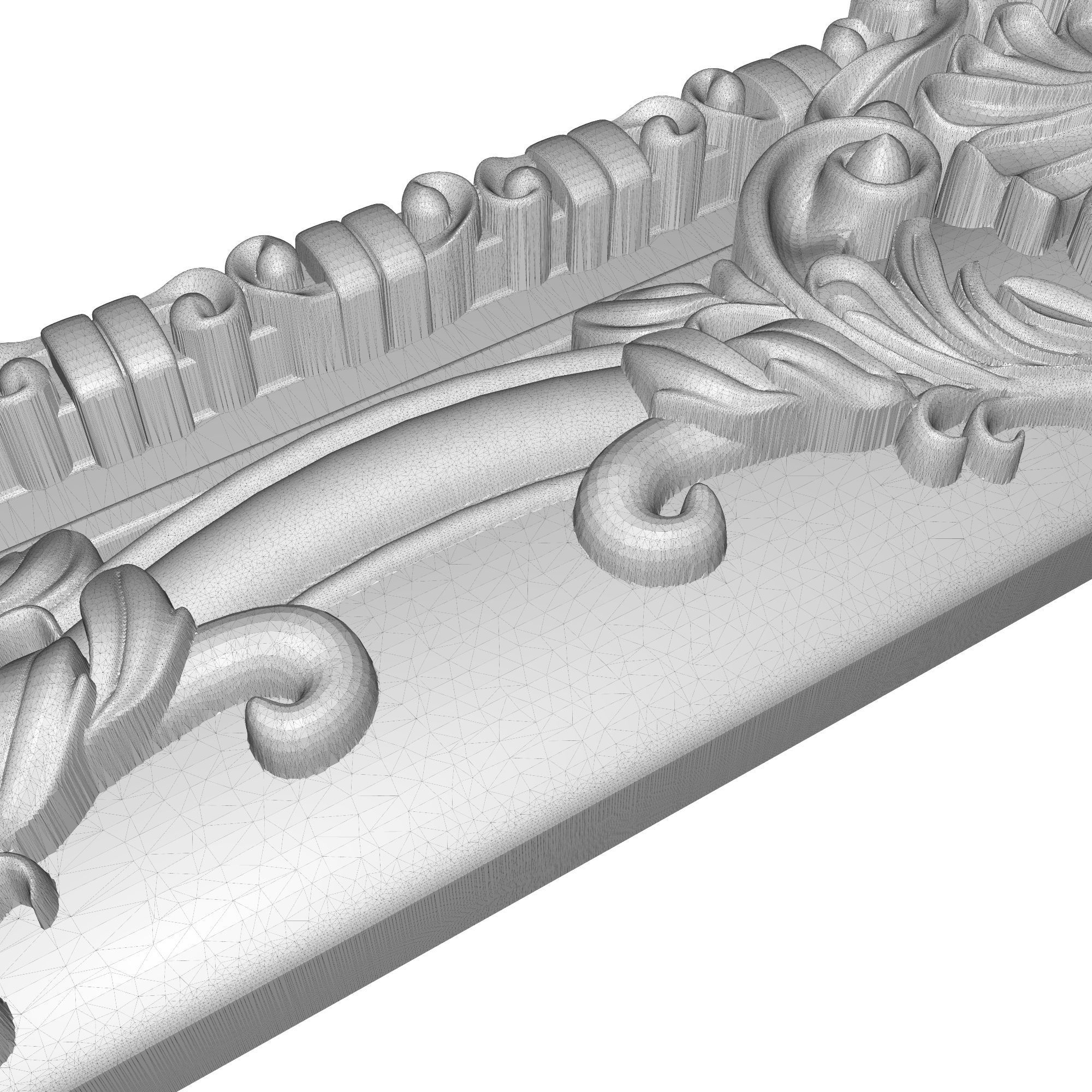 Carved Picture Frame 3D model_7