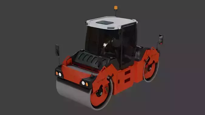 HAMM Construction Equipment Low-poly 3D model