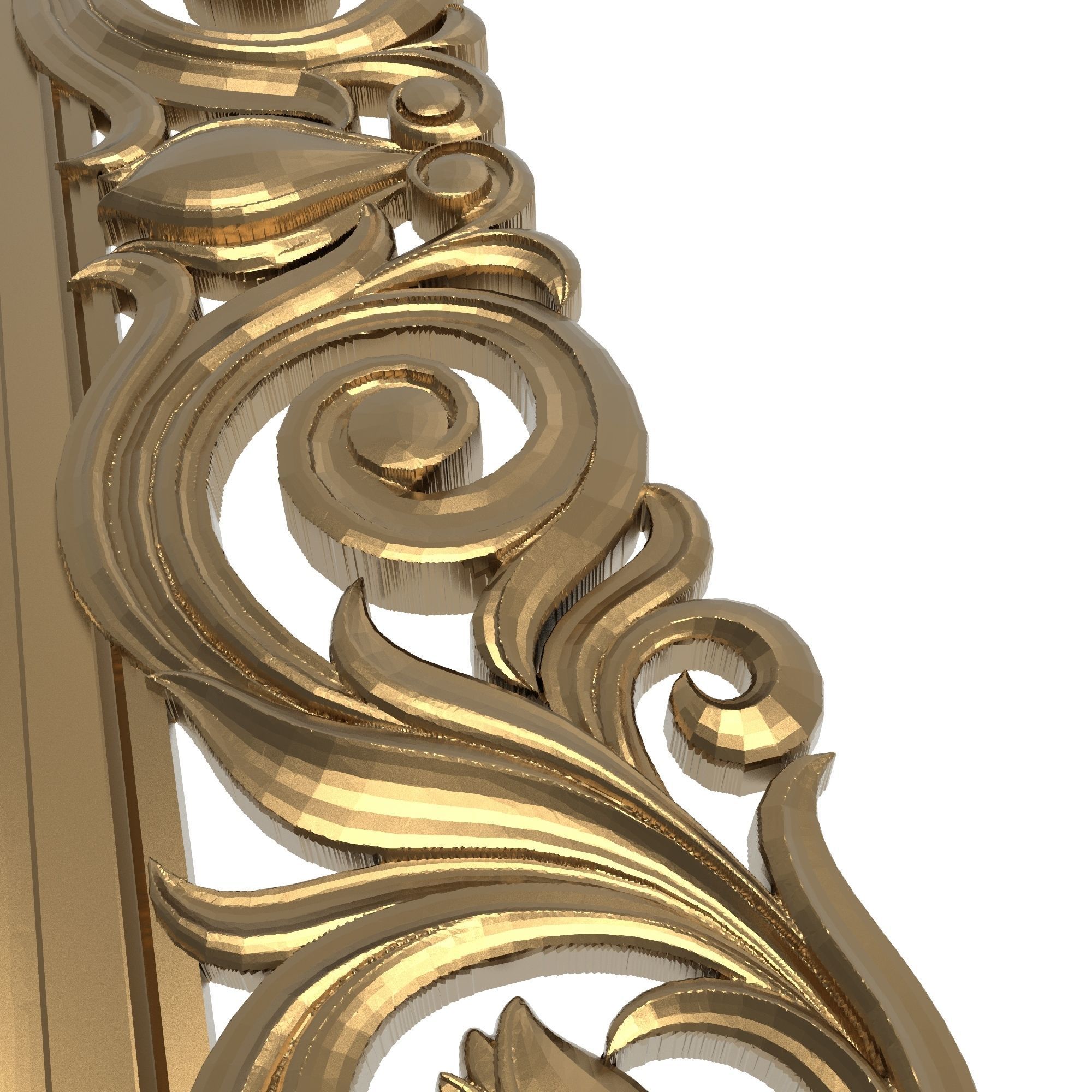 Carved Picture Frame 3D model_6