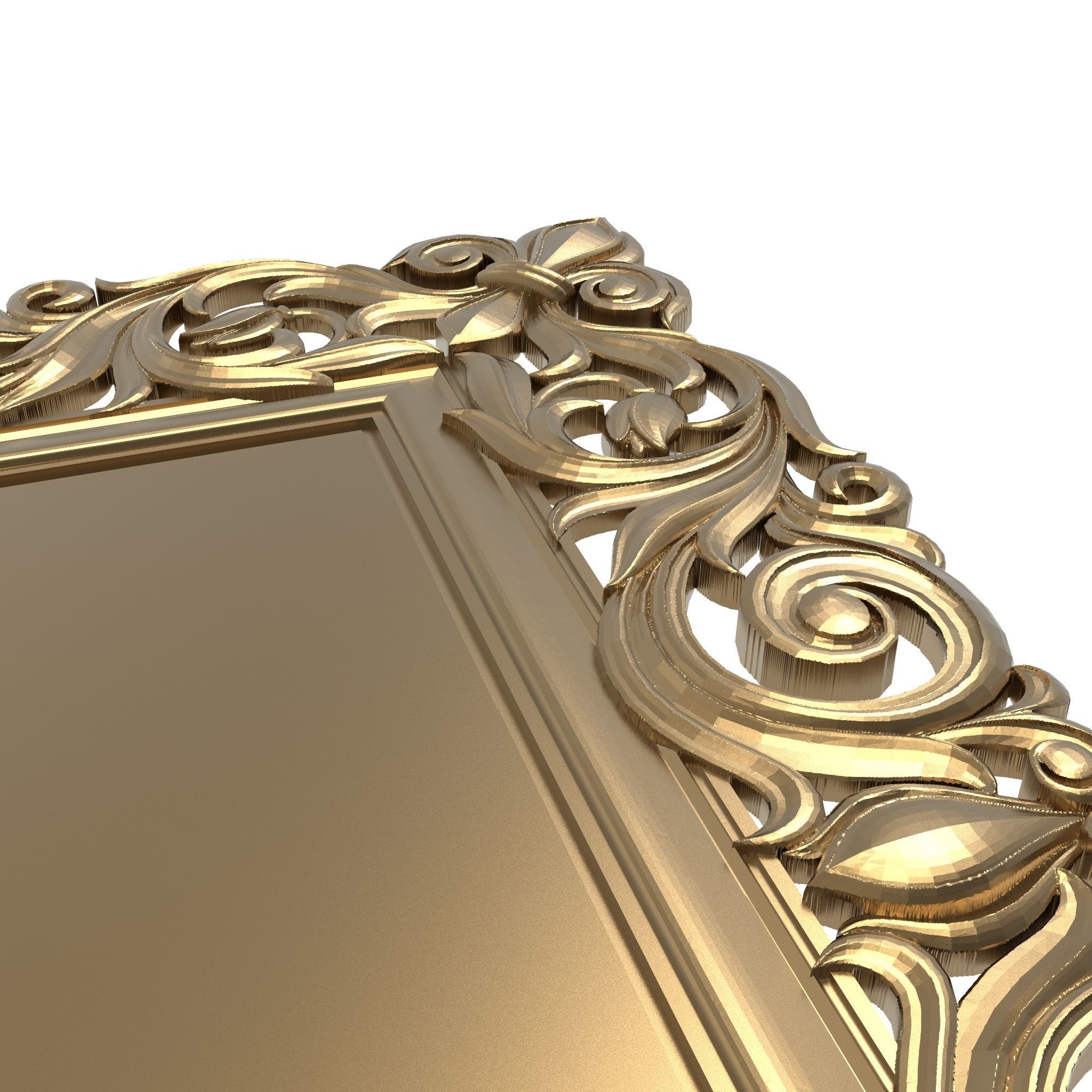 Carved Picture Frame 3D model_5