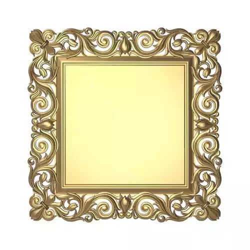Carved Picture Frame 3D model