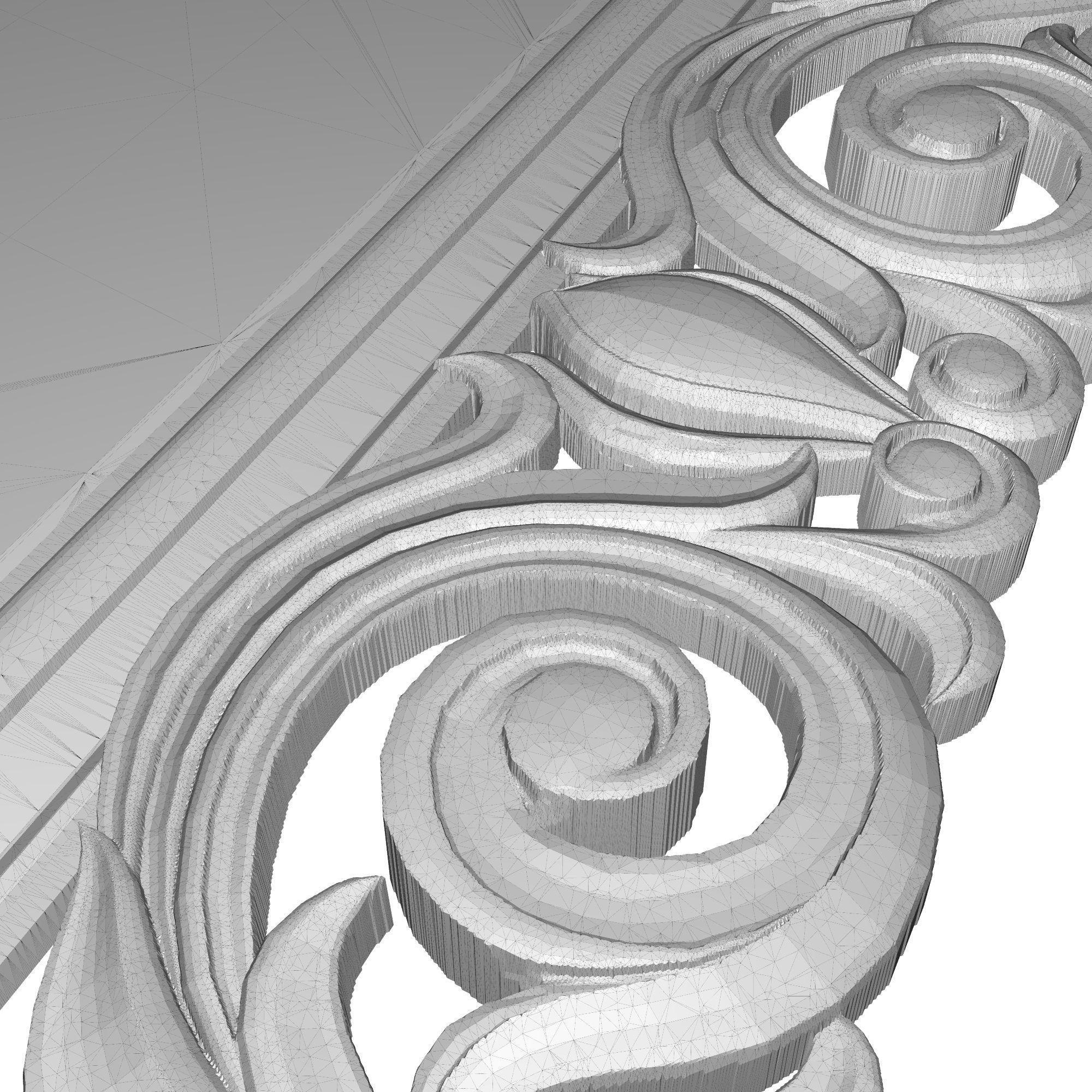 Carved Picture Frame 3D model_8