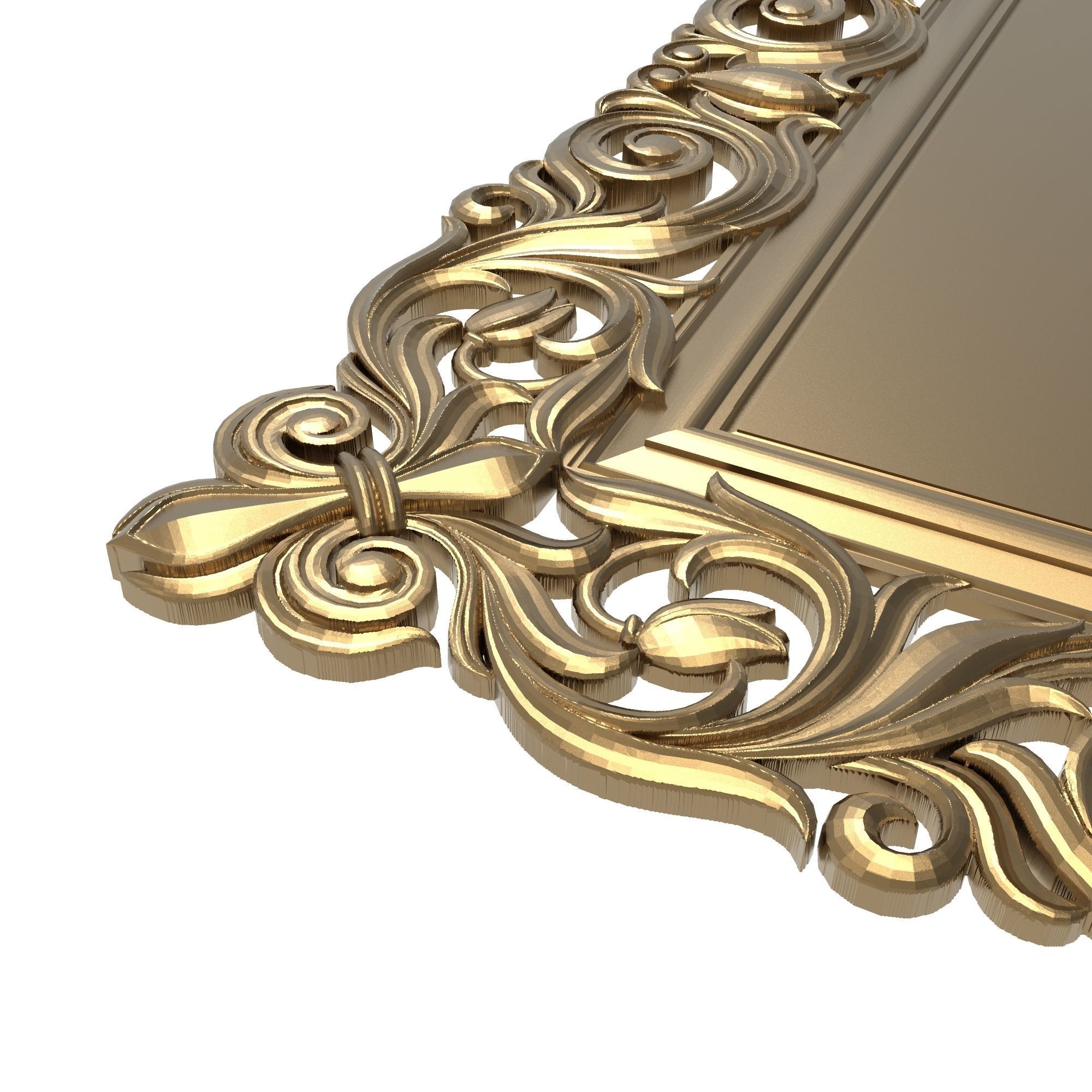 Carved Picture Frame 3D model_3