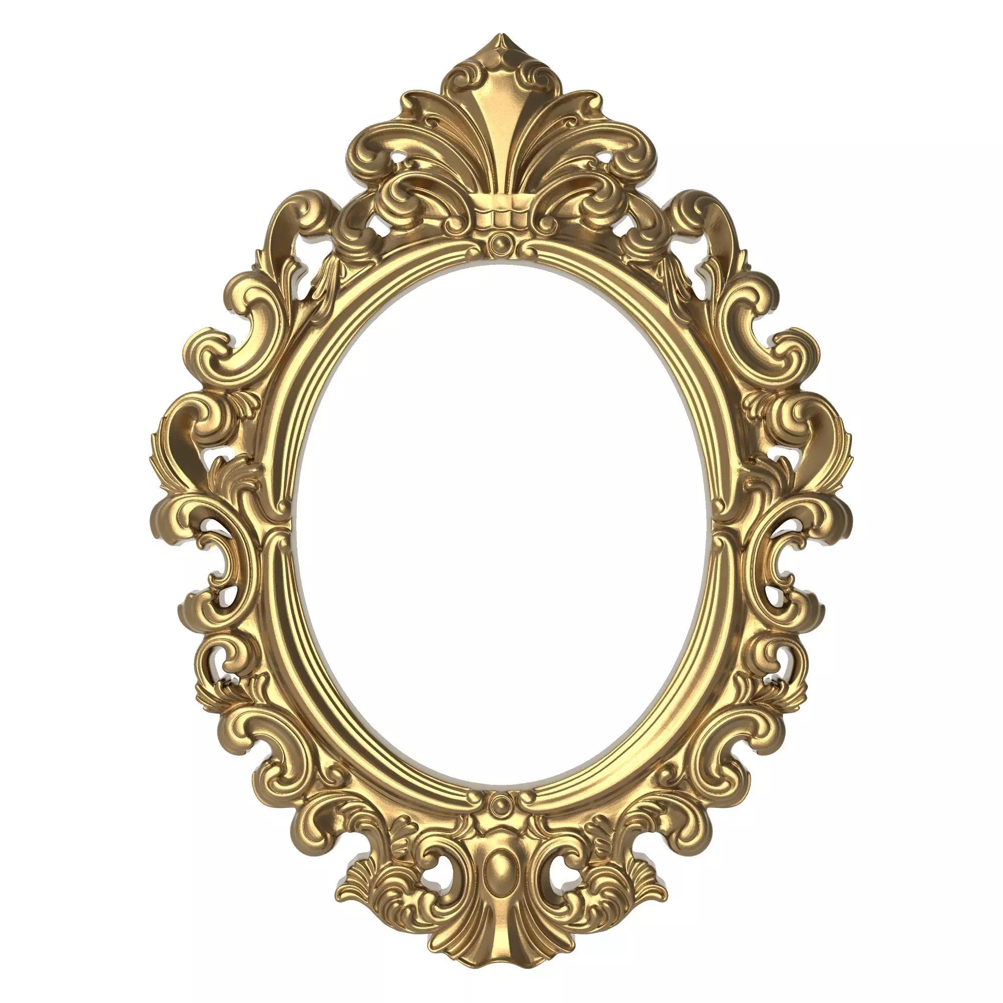 Carved Picture Frame 3D model_0