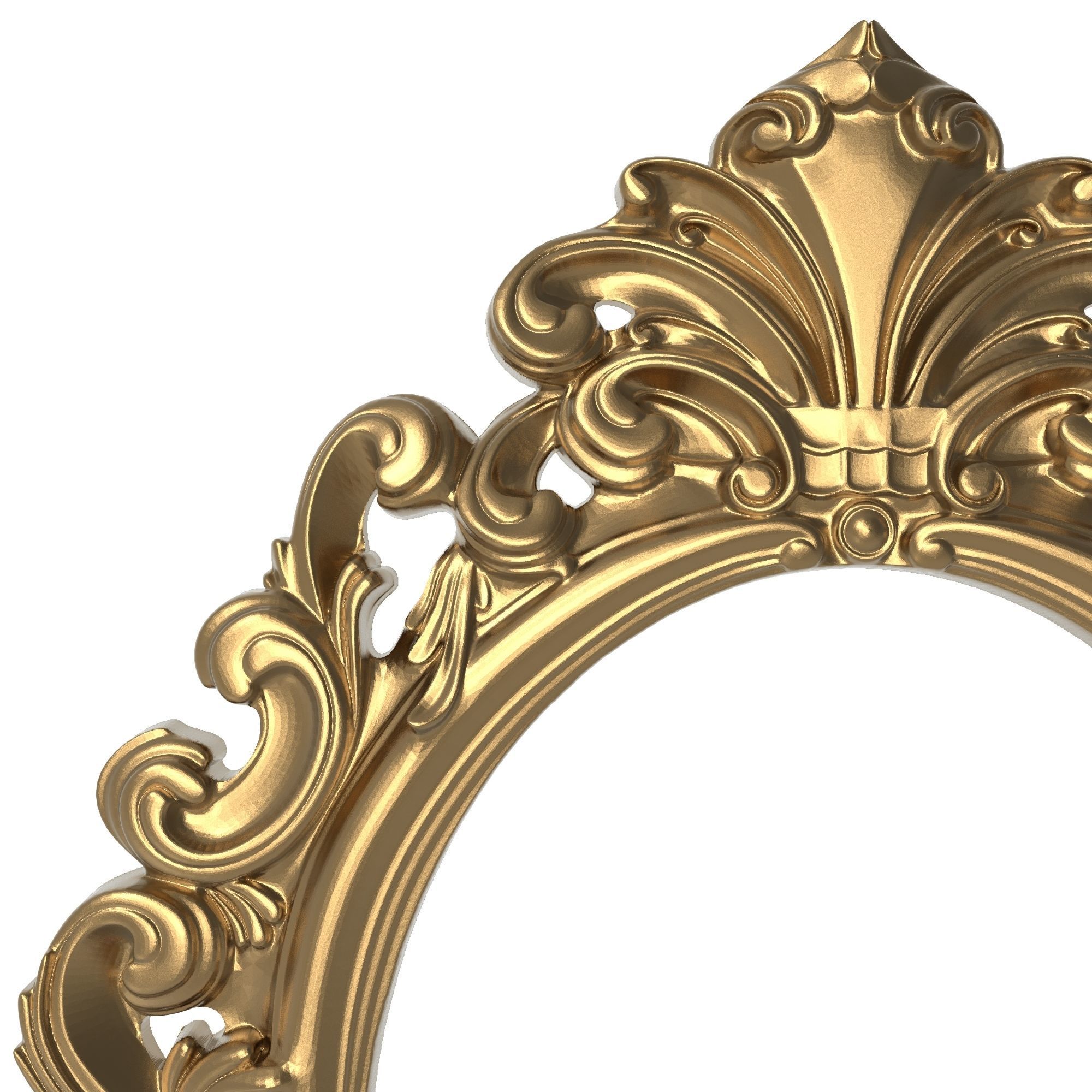 Carved Picture Frame 3D model_1