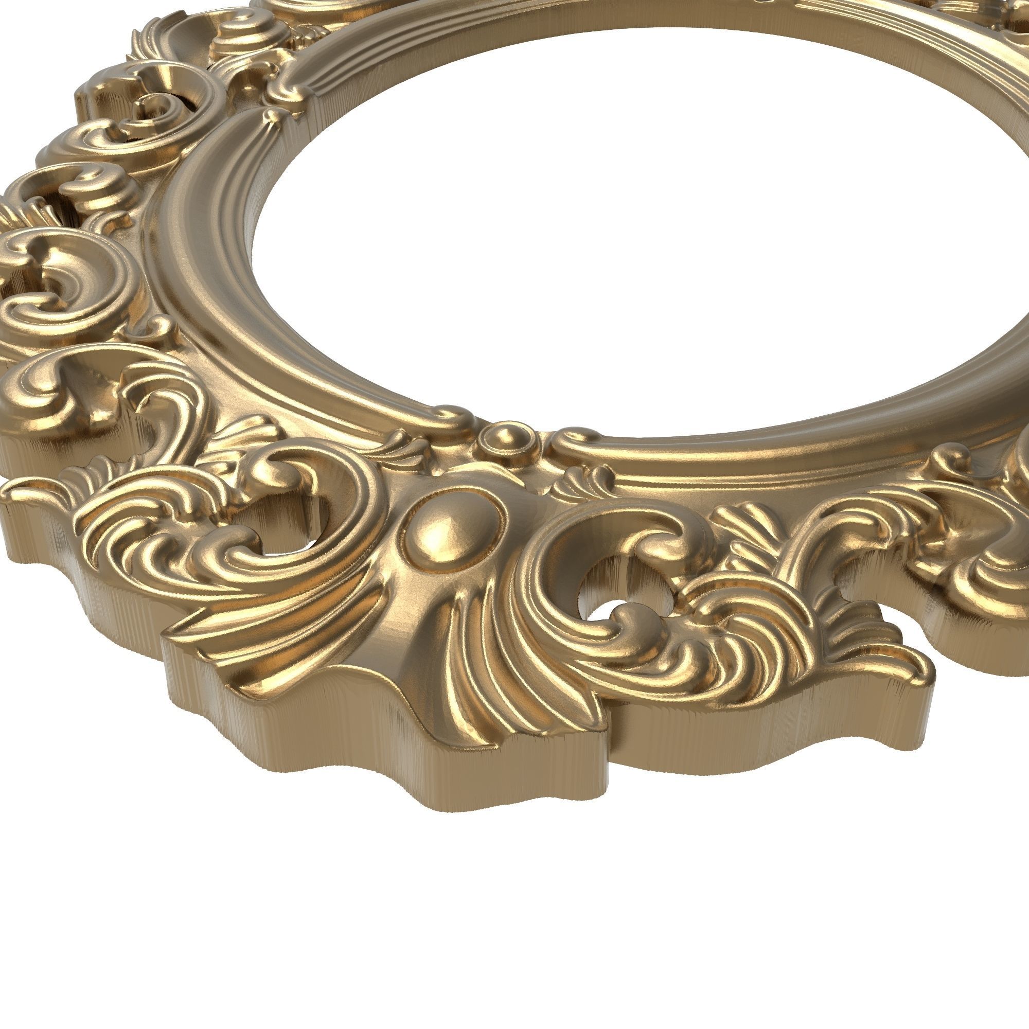 Carved Picture Frame 3D model_3