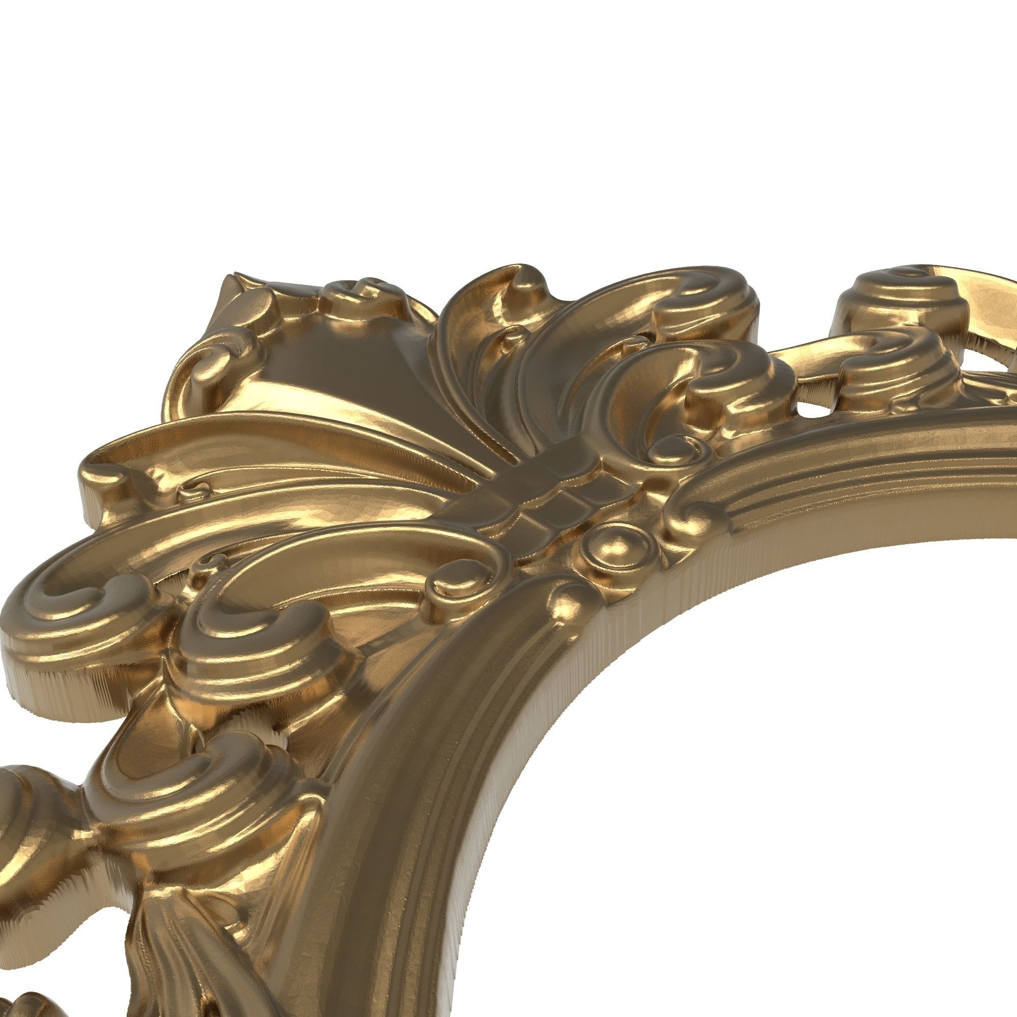 Carved Picture Frame 3D model_5