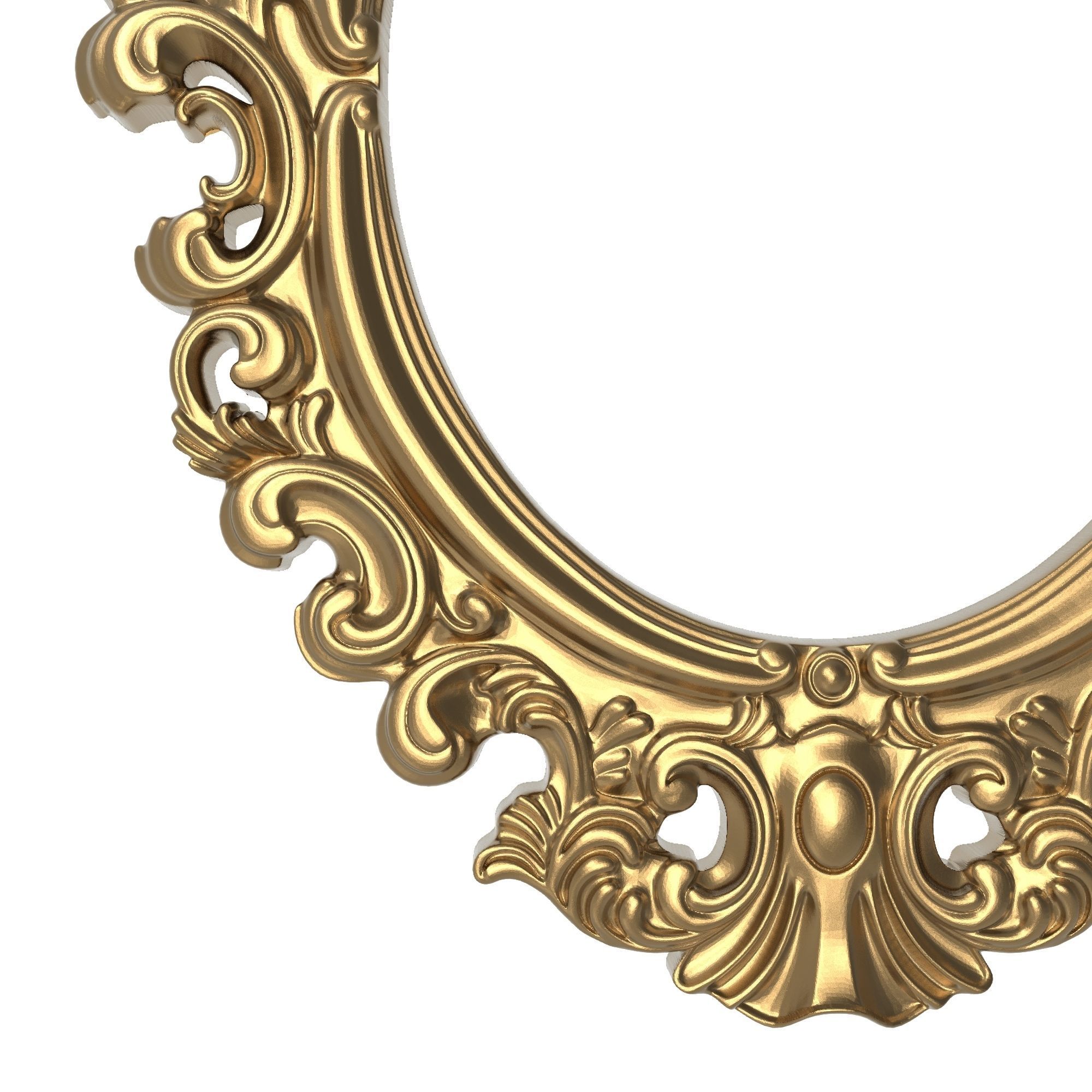 Carved Picture Frame 3D model_2