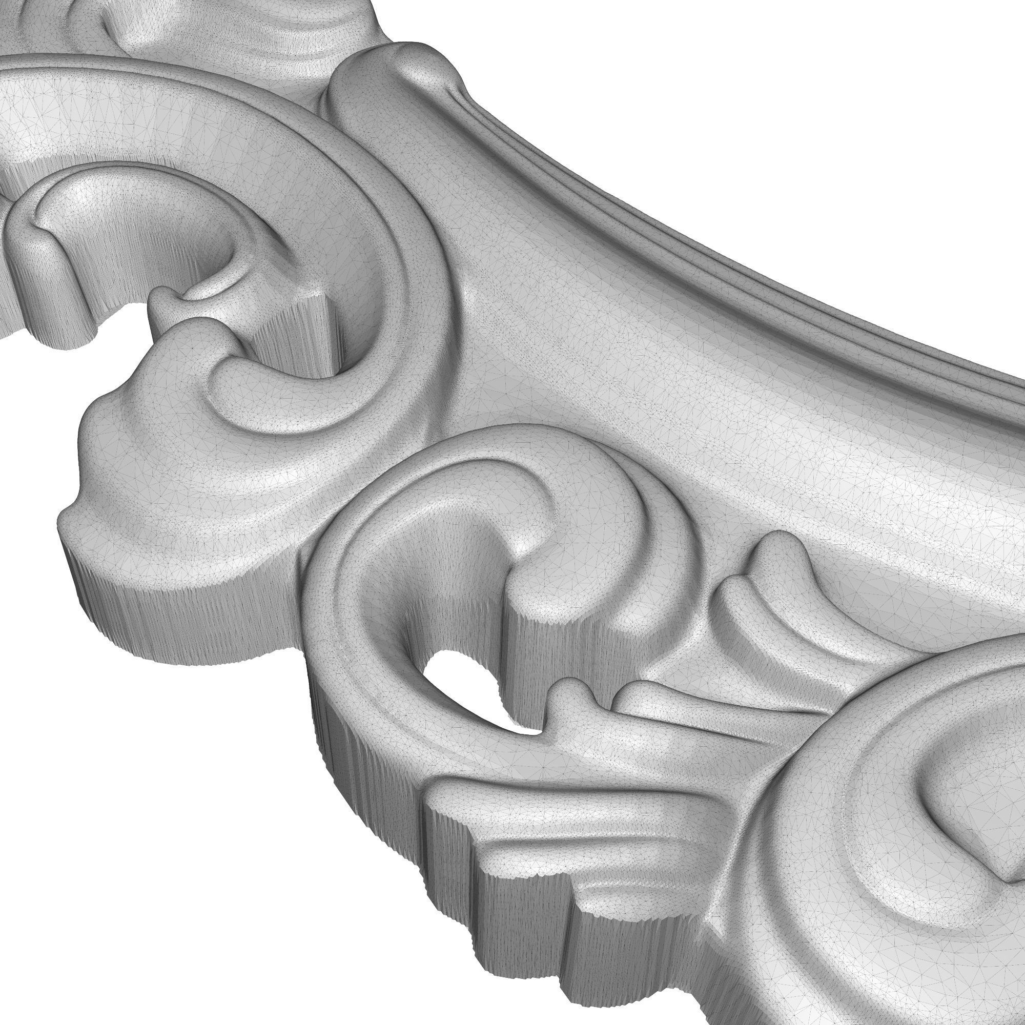 Carved Picture Frame 3D model_7