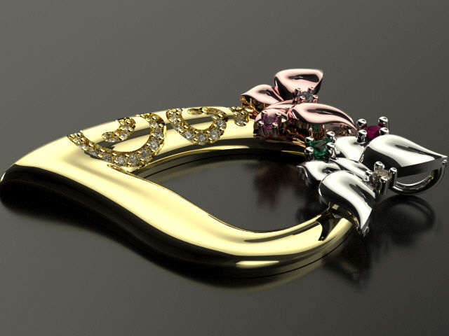 bubutterfly and flower collection T00009 3D print model_21