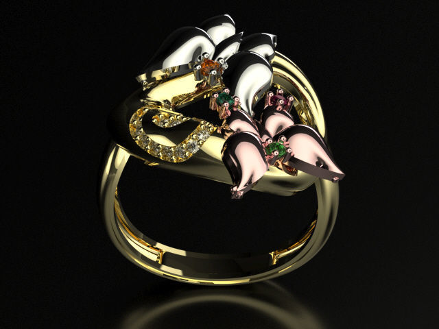 bubutterfly and flower collection T00009 3D print model_26