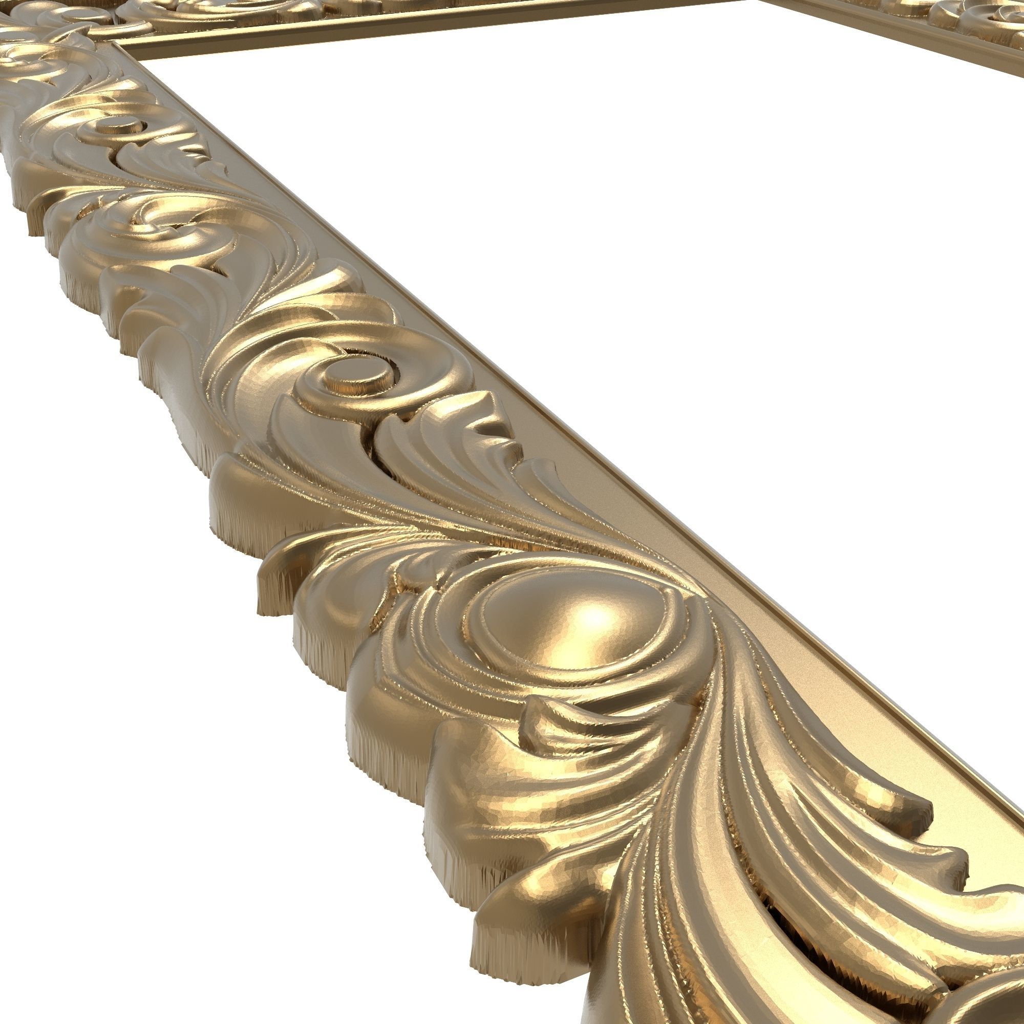 Carved Picture Frame 3D model_4