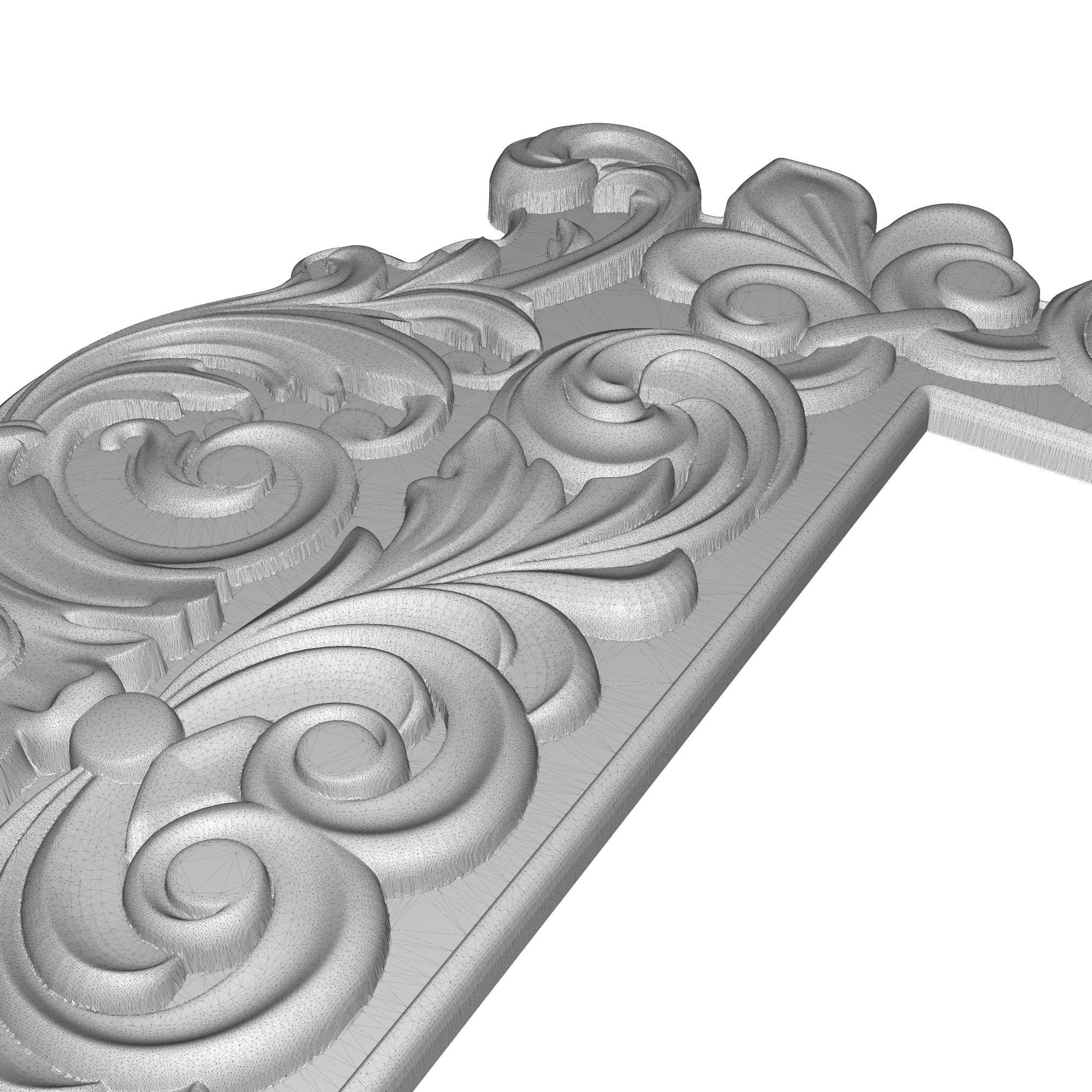 Carved Picture Frame 3D model_8