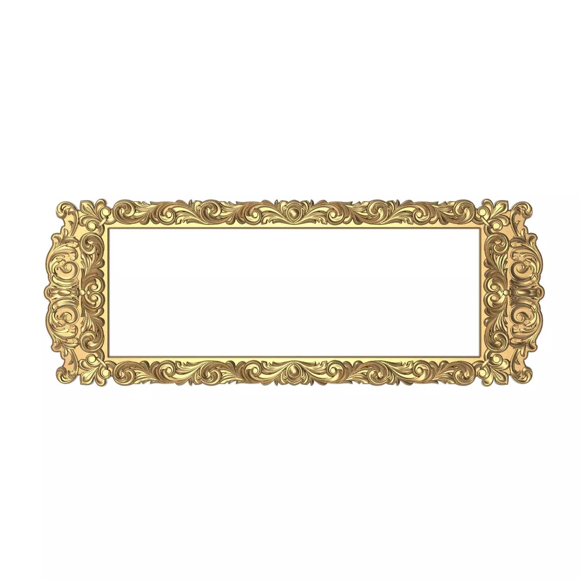 Carved Picture Frame 3D model_0