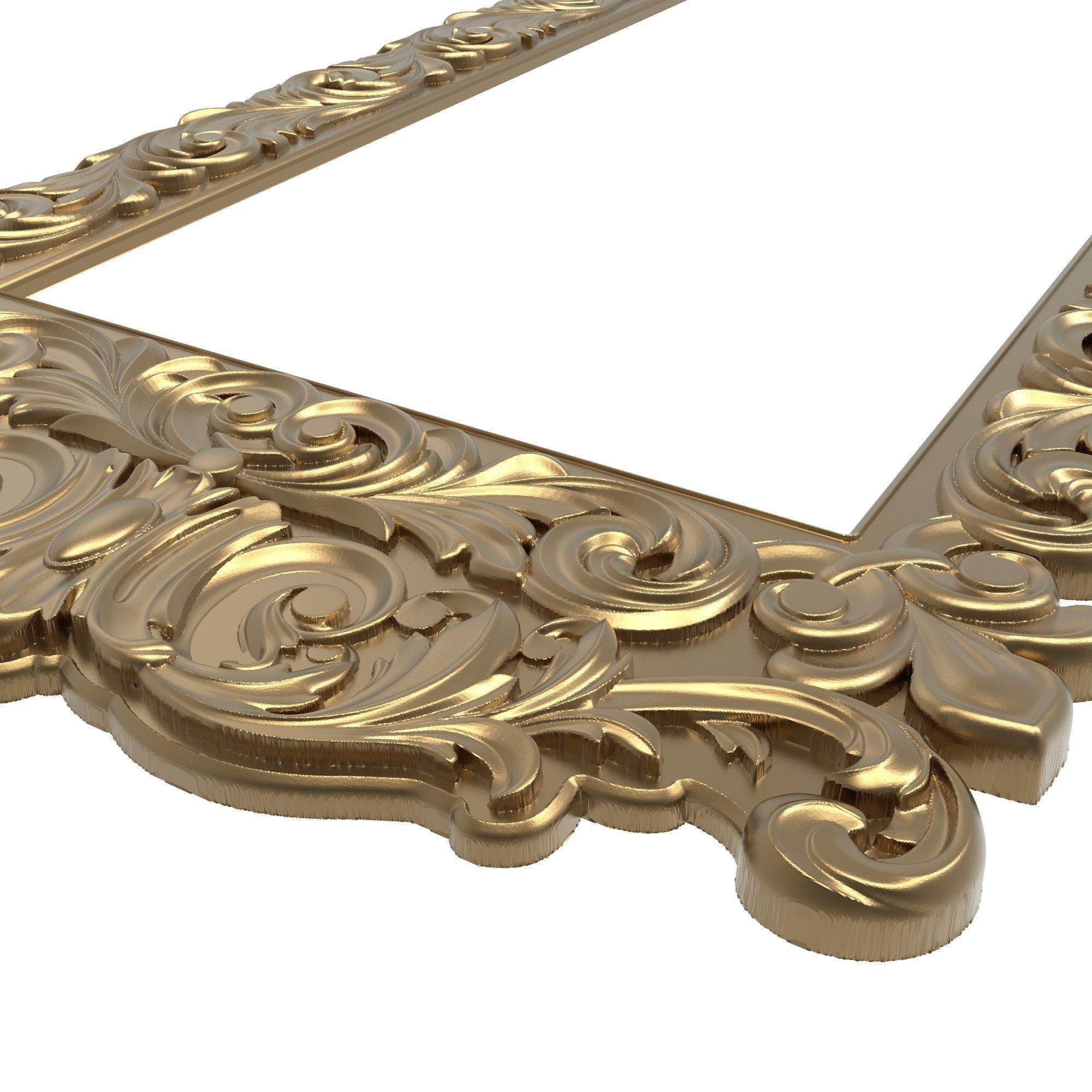Carved Picture Frame 3D model_6
