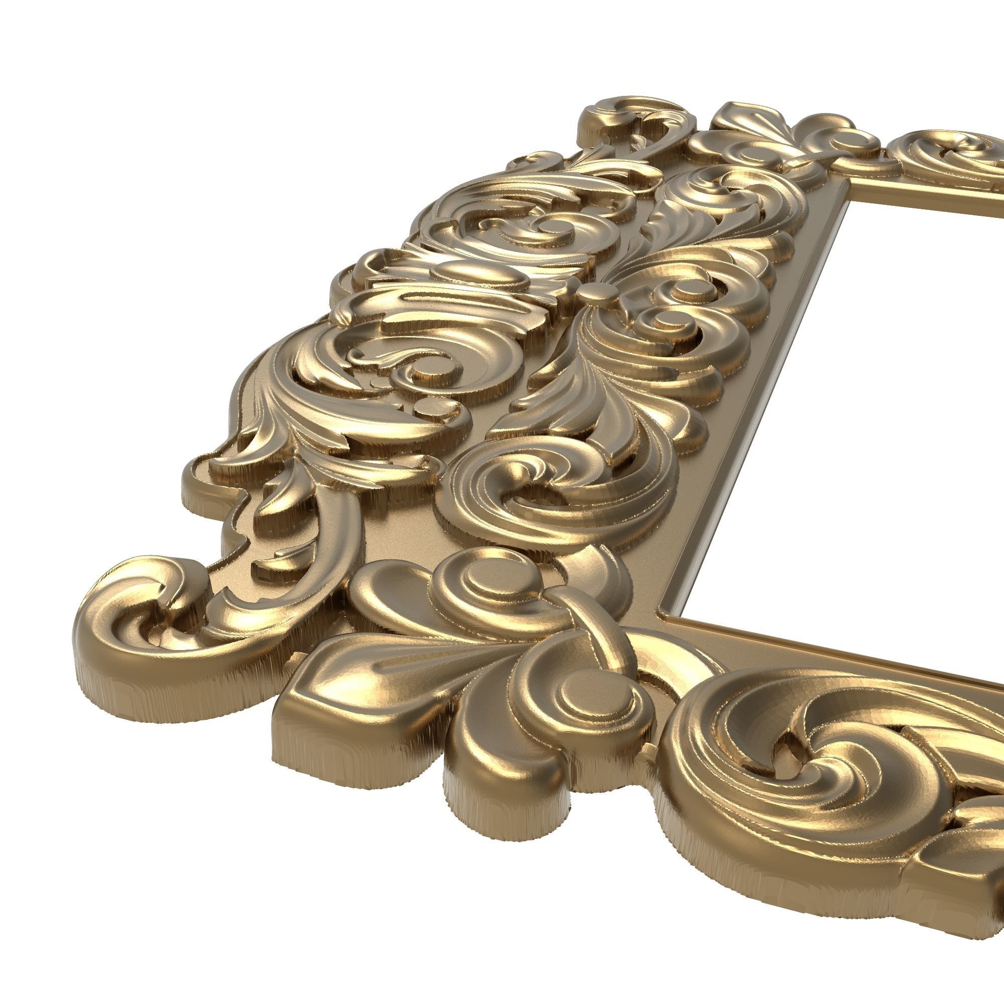 Carved Picture Frame 3D model_3