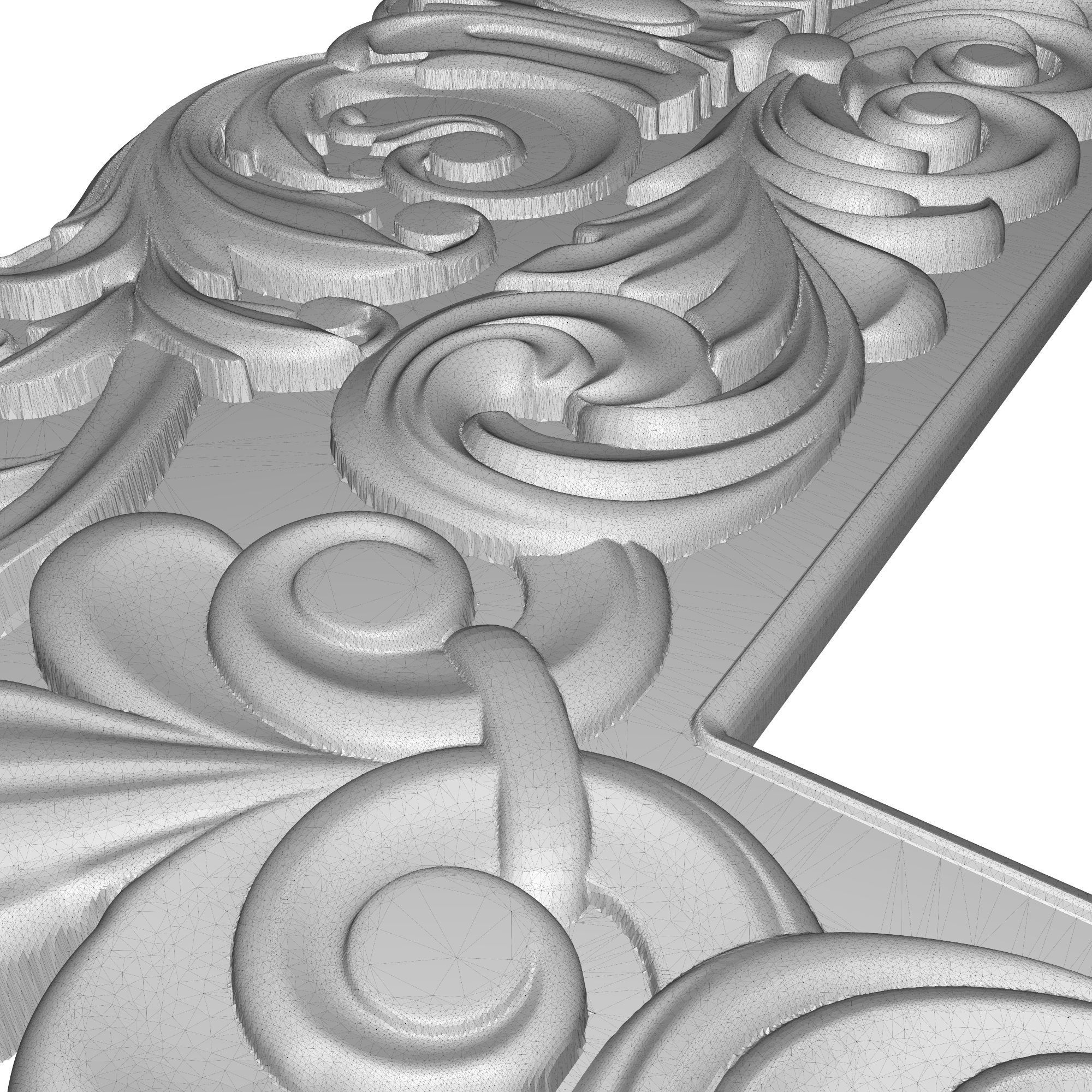Carved Picture Frame 3D model_7