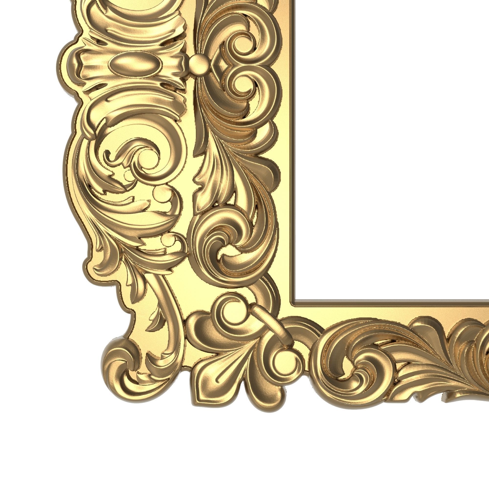 Carved Picture Frame 3D model_2