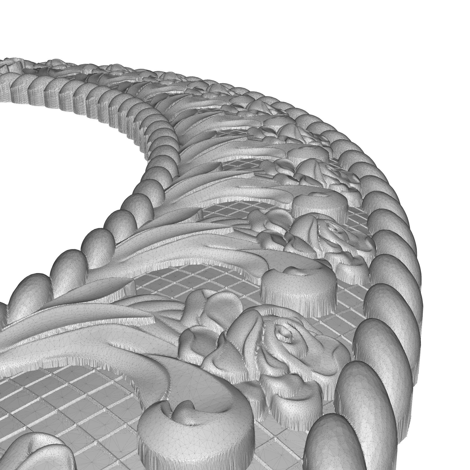 Carved Picture Frame 3D model_7