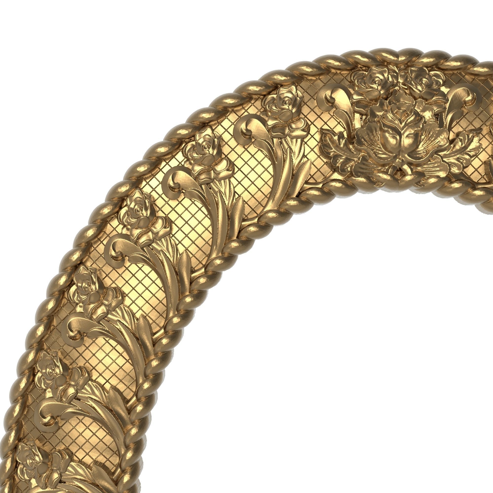 Carved Picture Frame 3D model_1