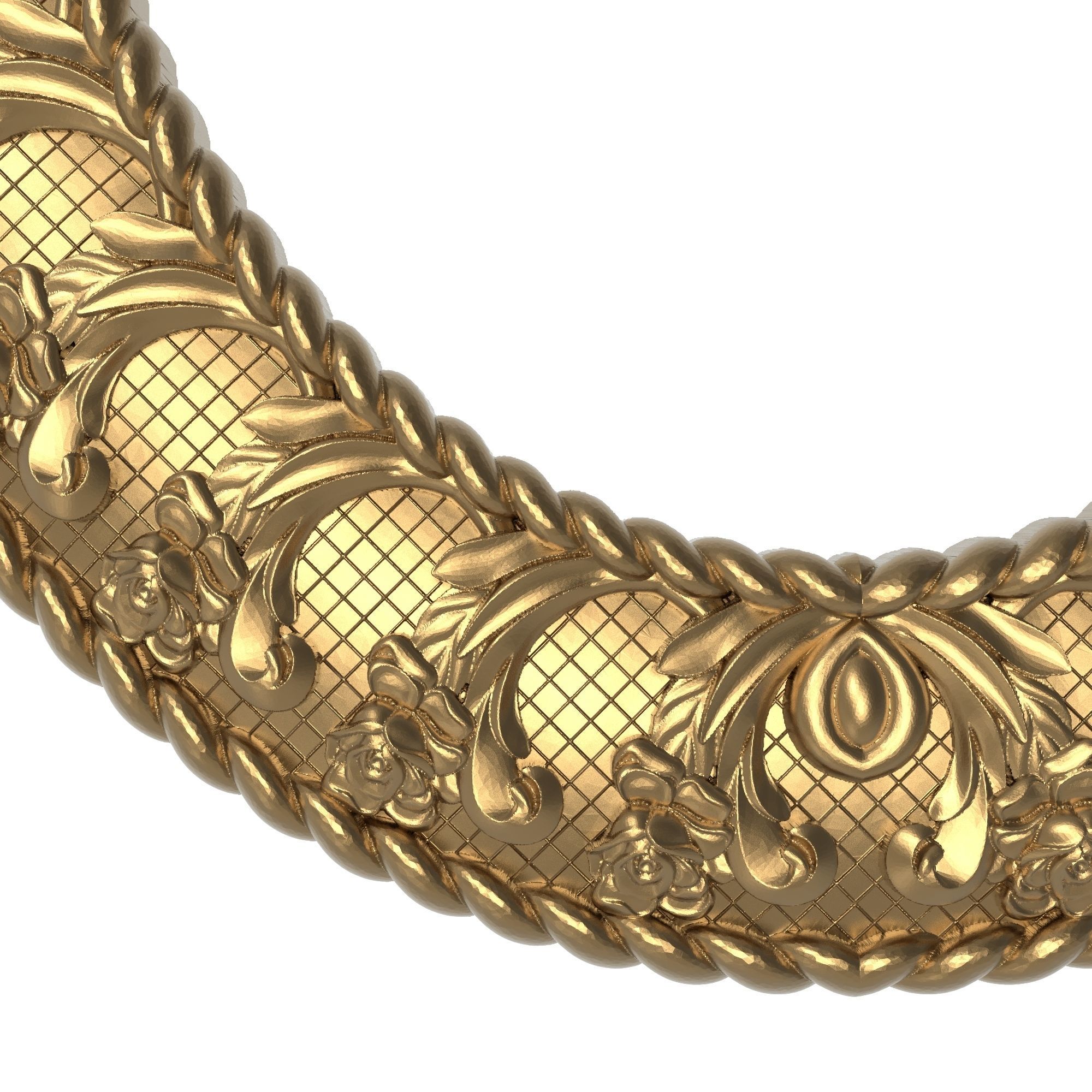 Carved Picture Frame 3D model_2