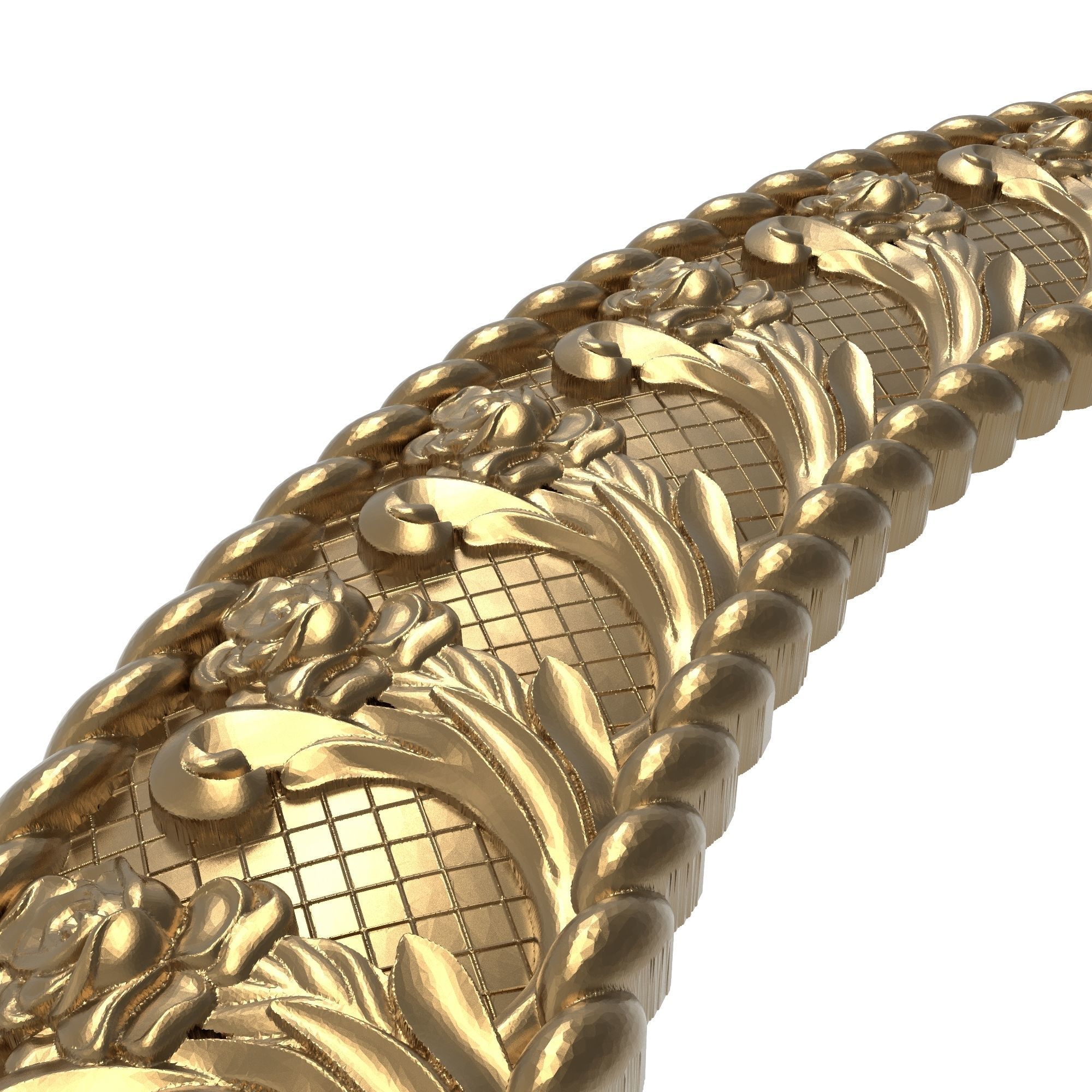 Carved Picture Frame 3D model_4