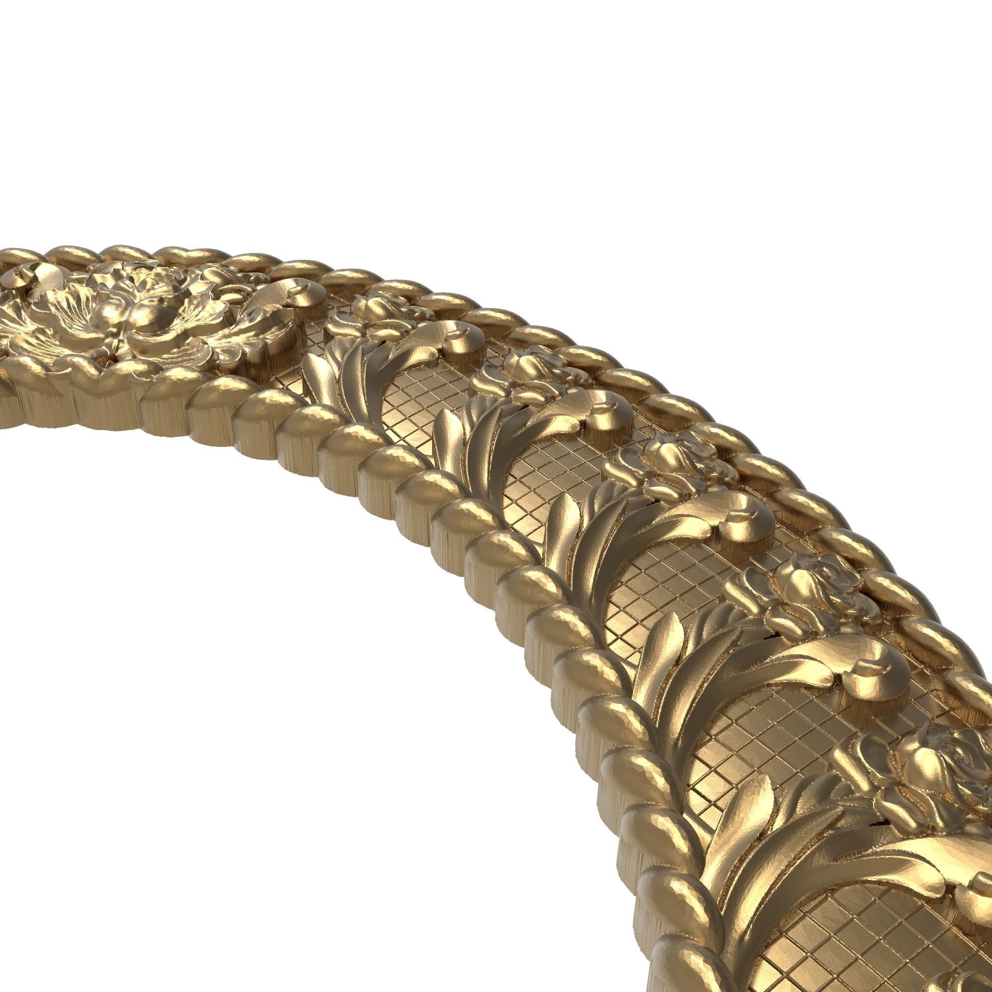 Carved Picture Frame 3D model_5