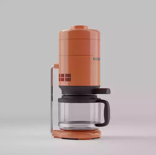 Braun KF20 Coffee Machine Model and Scene 3D model