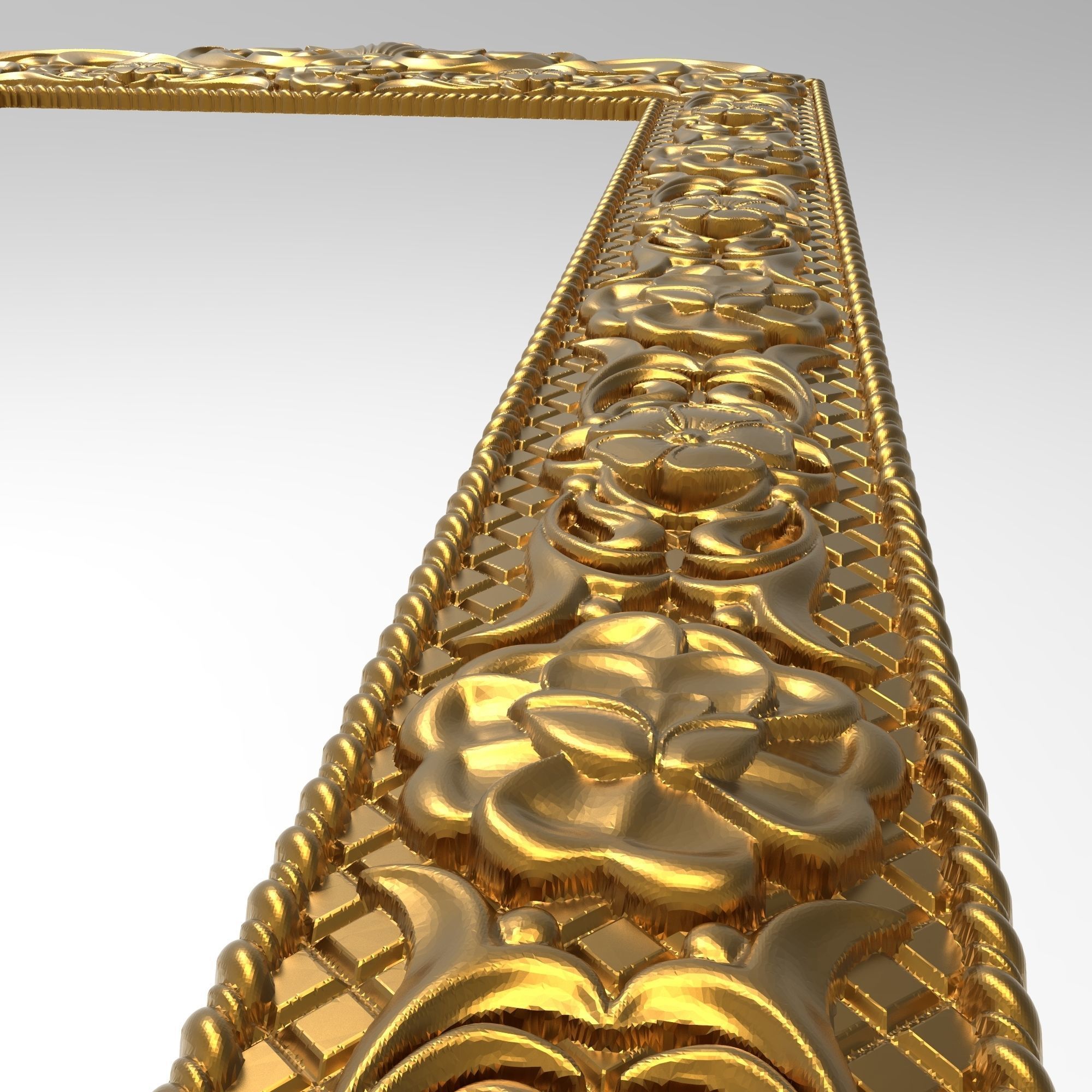 Carved Picture Frame 3D model_5