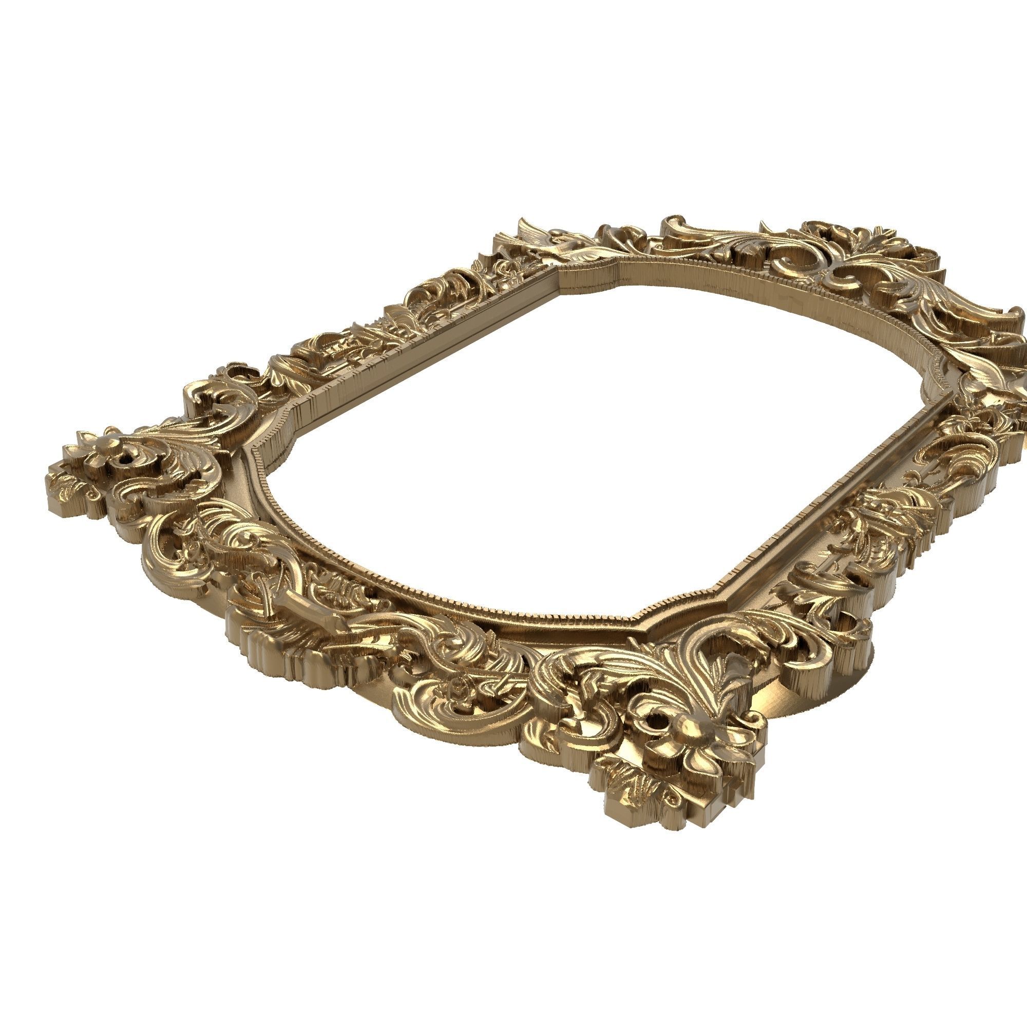Carved Picture Frame 3D model_6