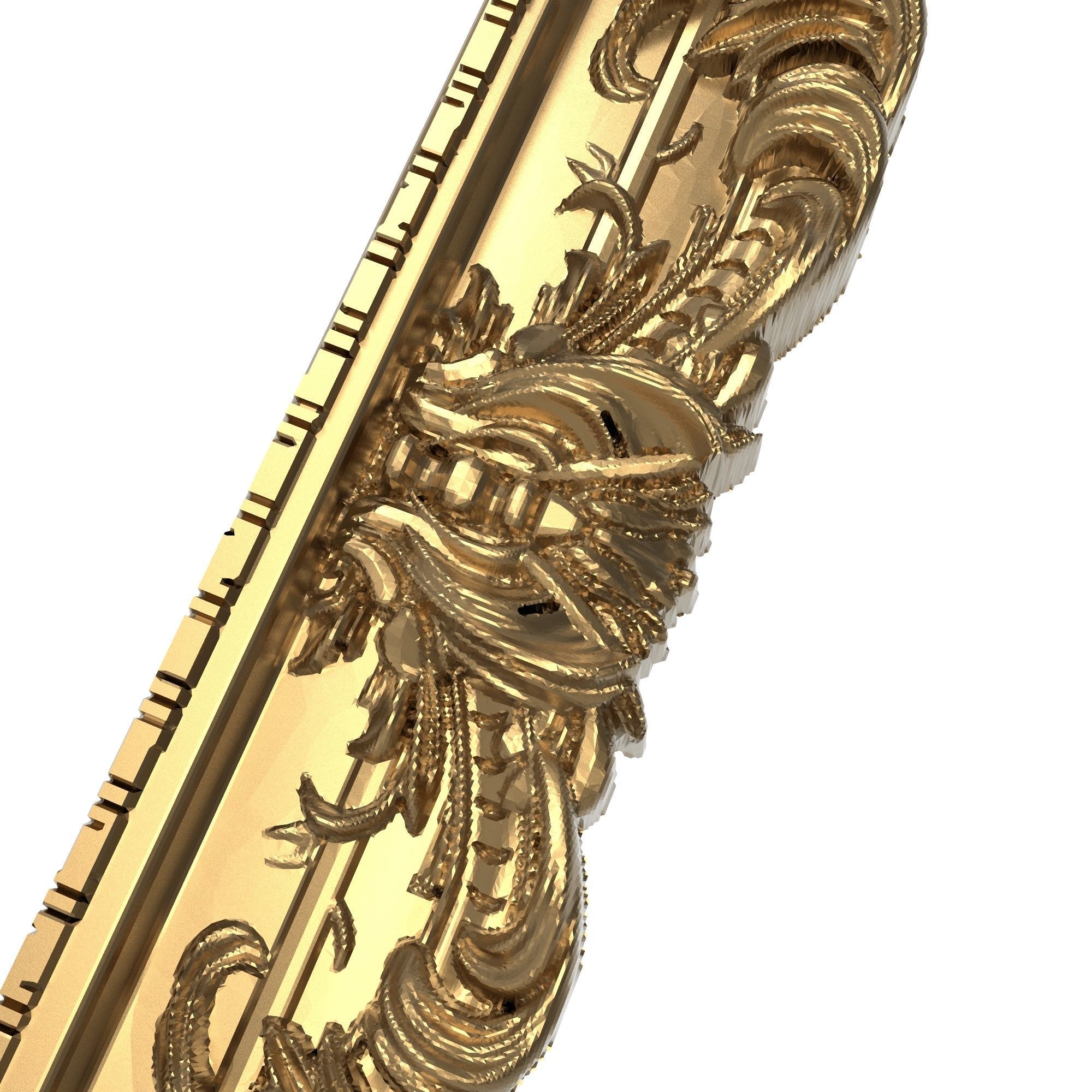 Carved Picture Frame 3D model_5