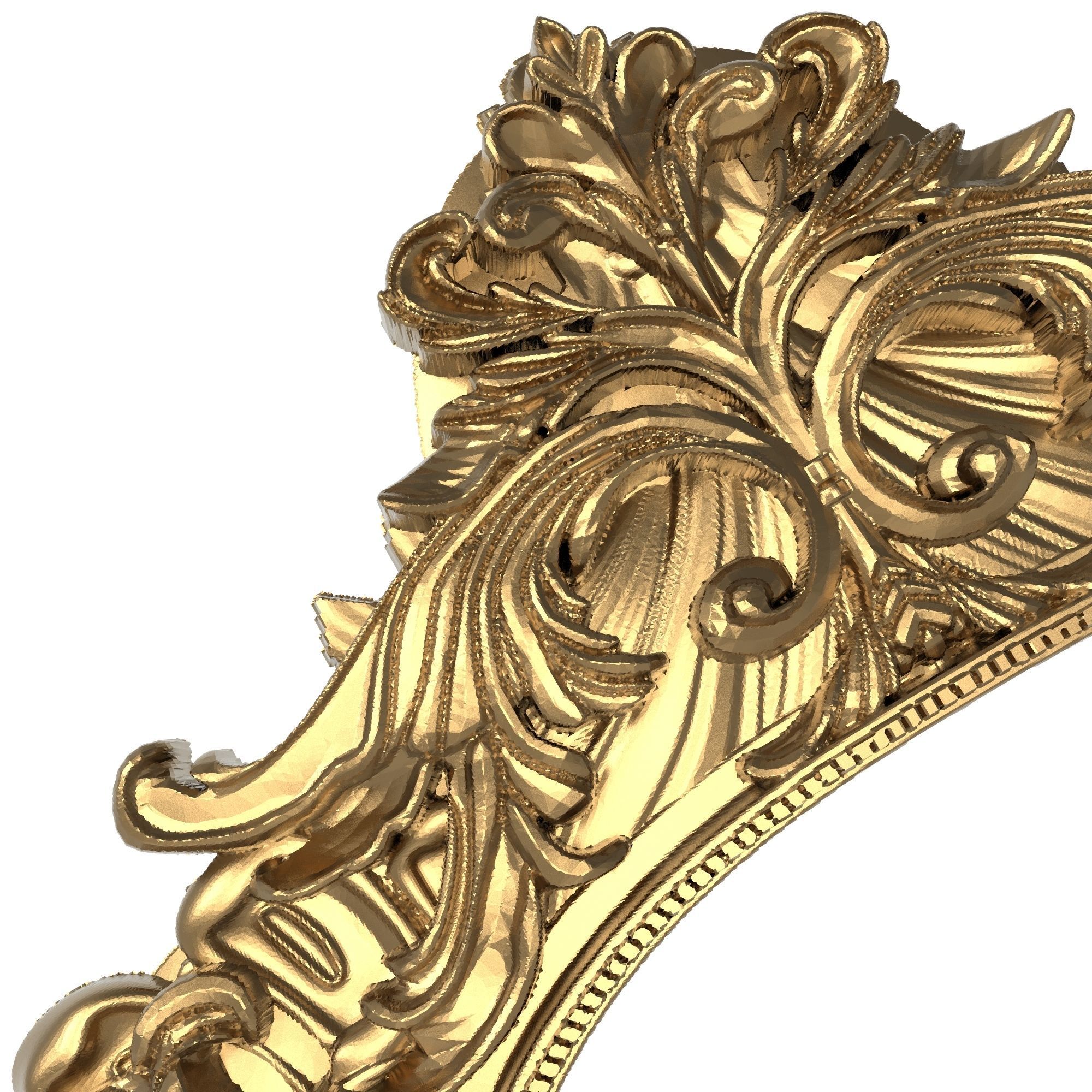 Carved Picture Frame 3D model_4