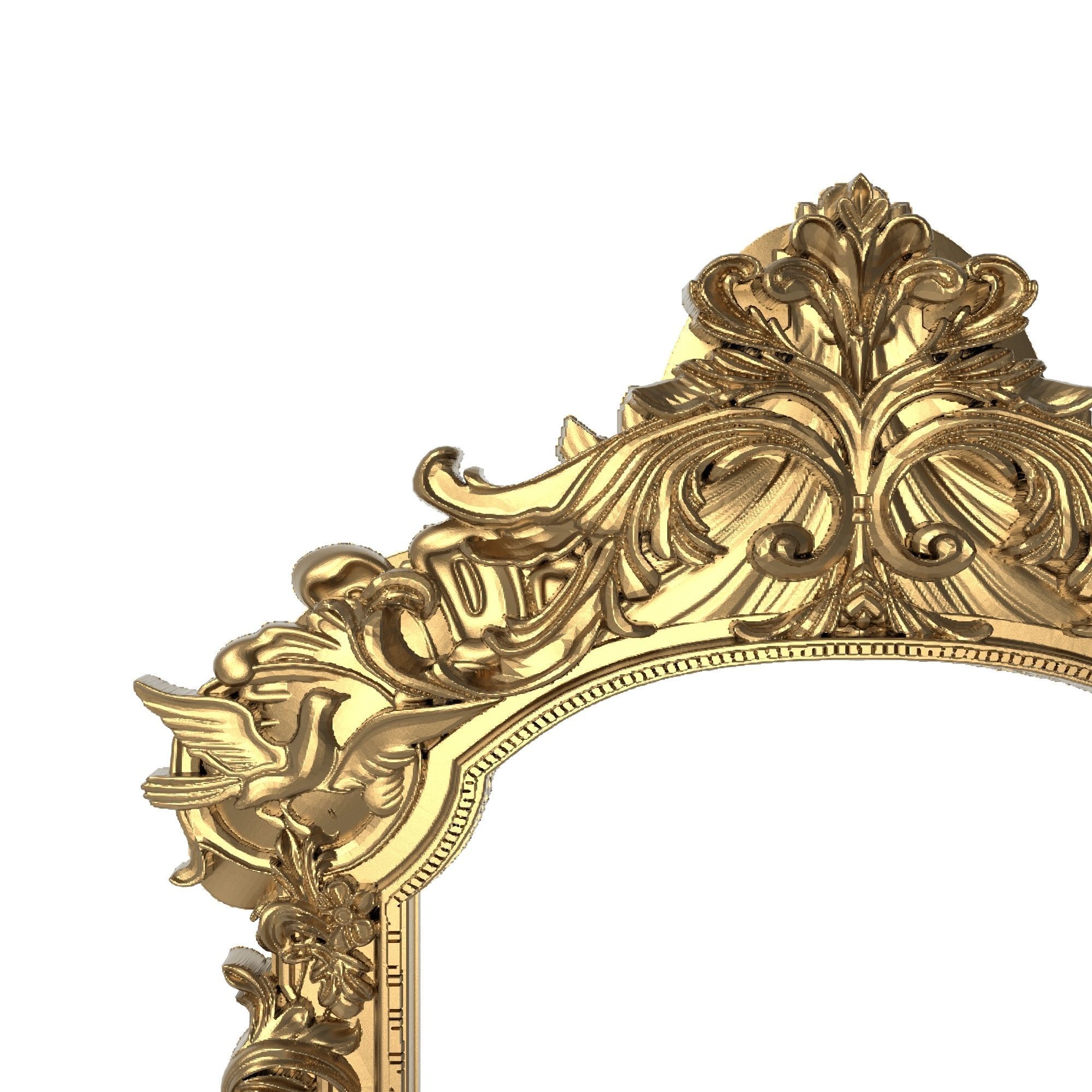 Carved Picture Frame 3D model_1