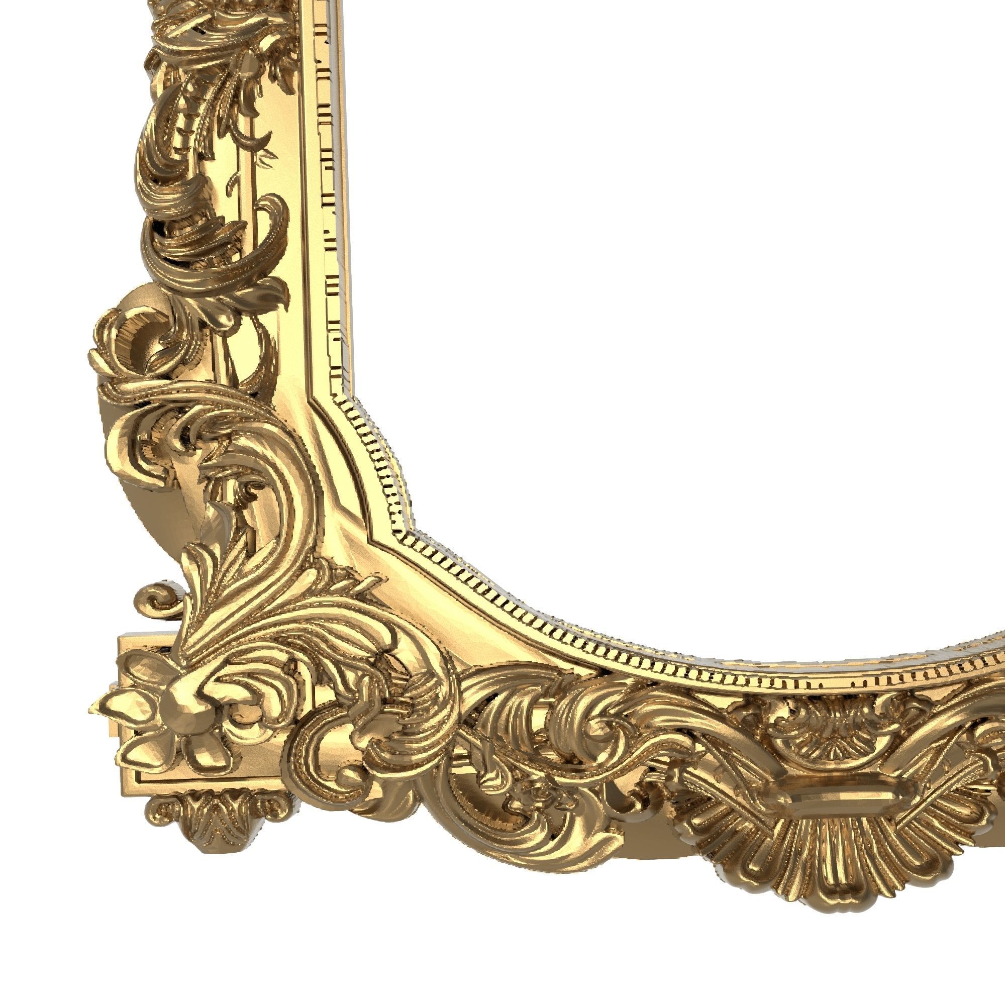 Carved Picture Frame 3D model_2