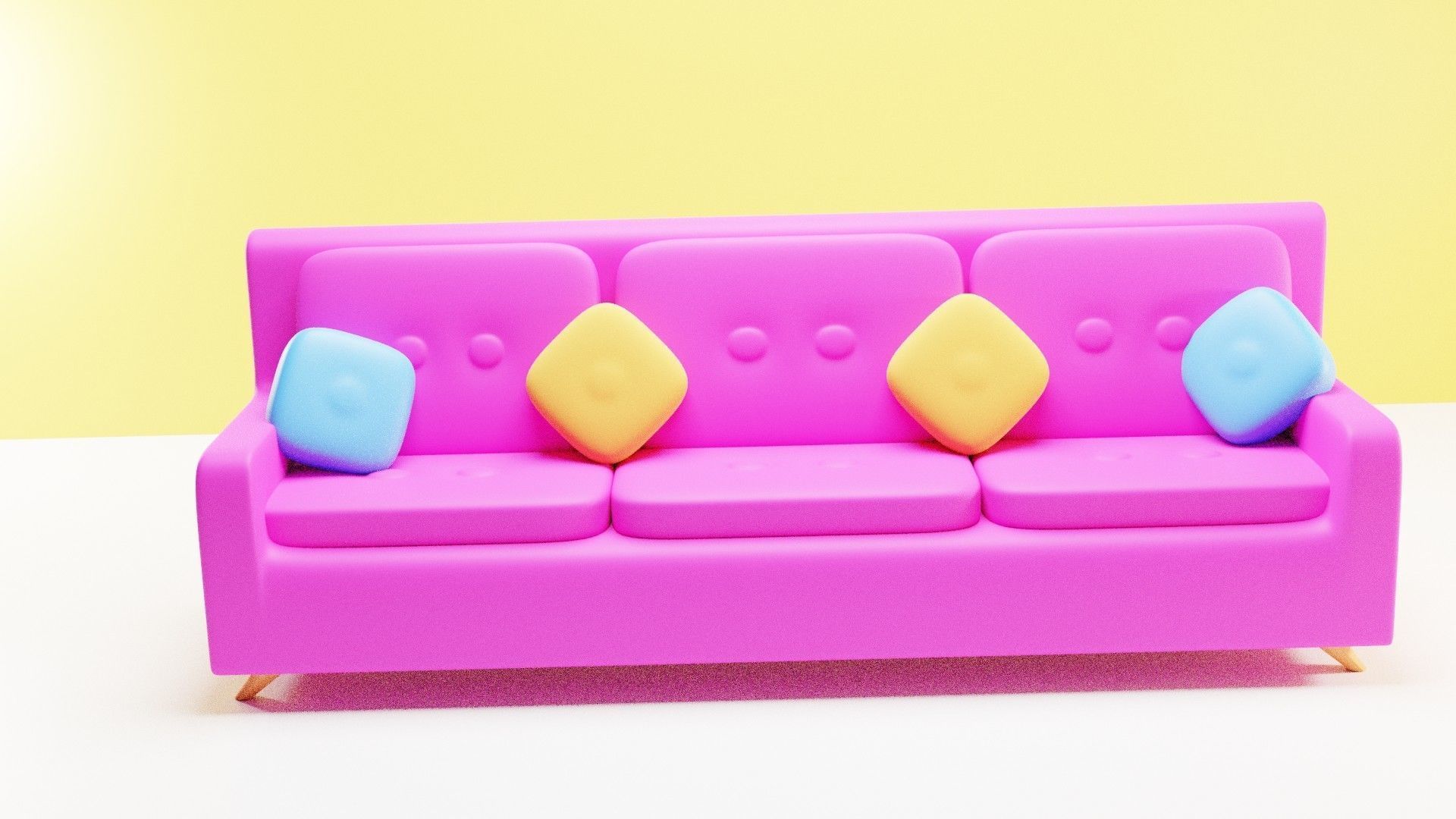 Sofa or Couch Free 3D model_1