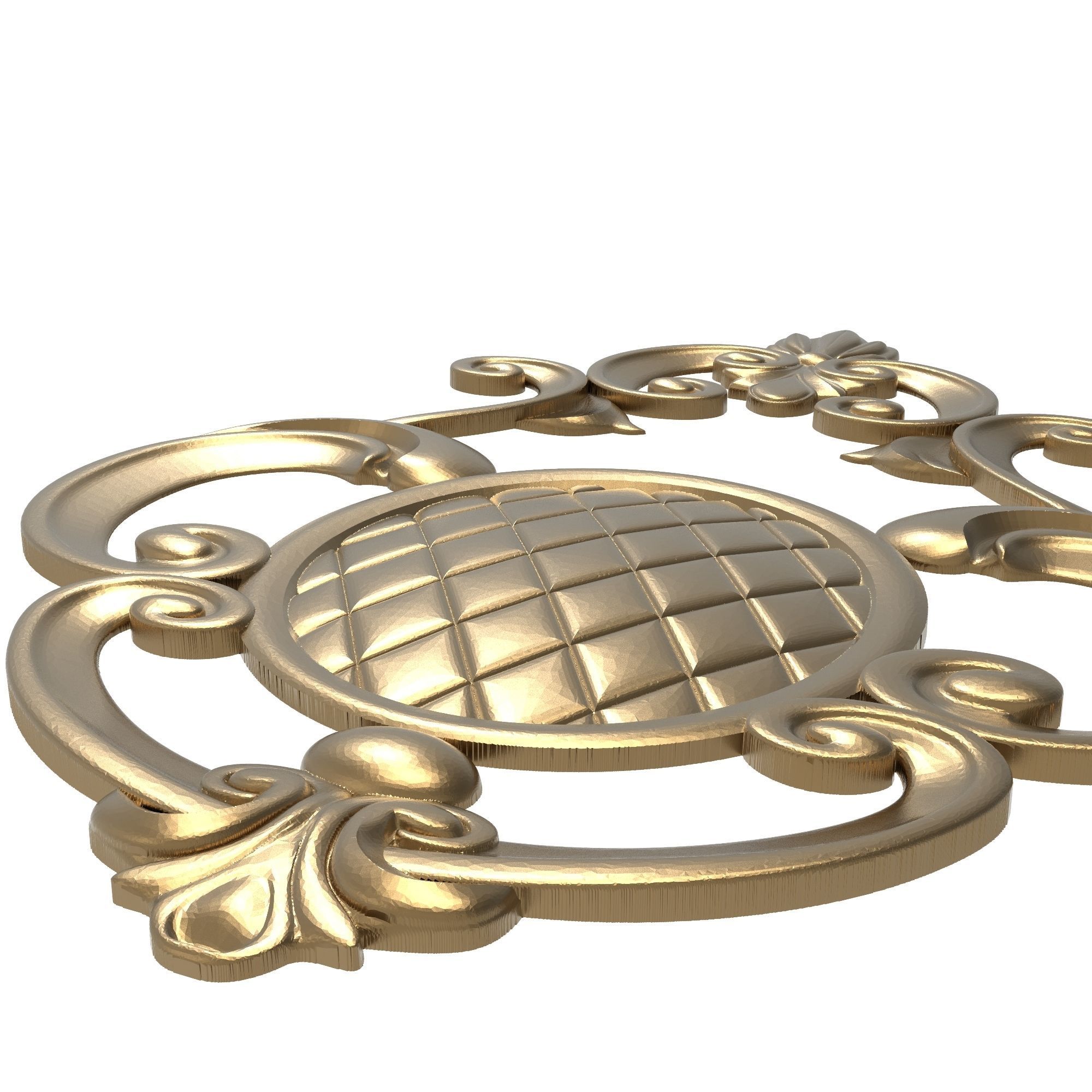 decorative pattern ready for 3D printing 3D model_2